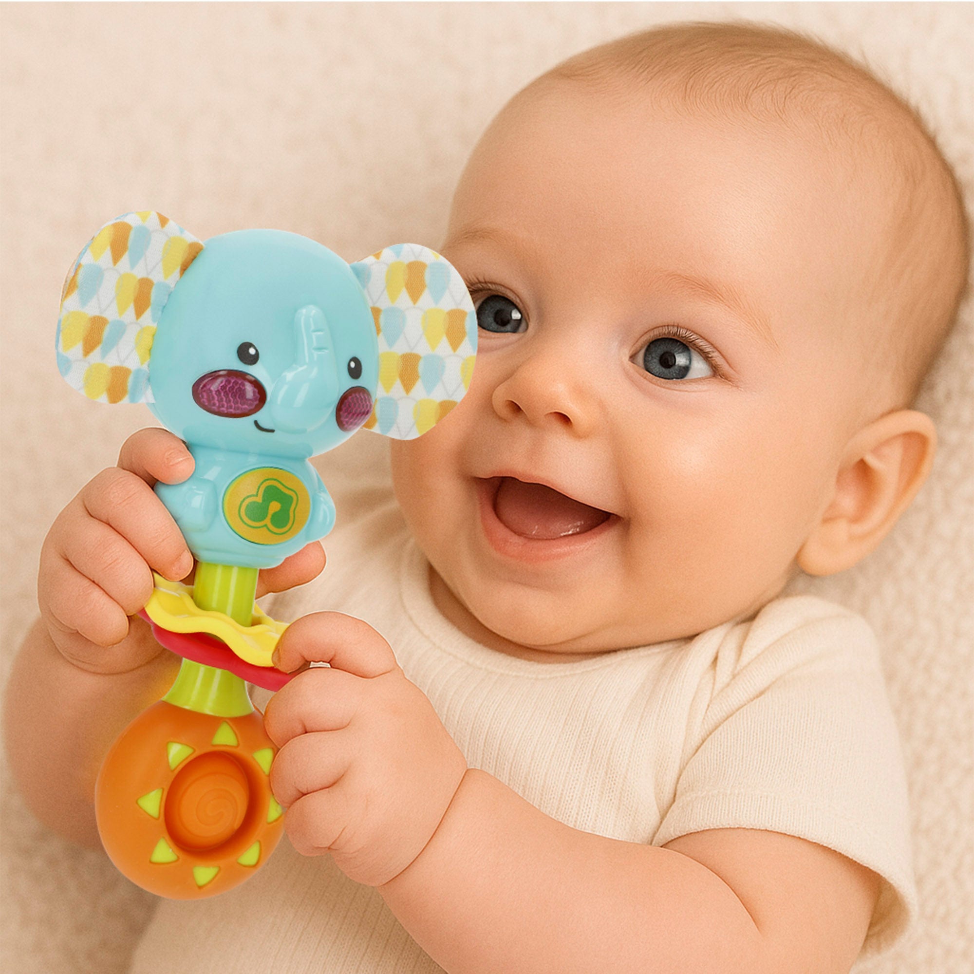 Winfun Sonajero musical bebé elefante