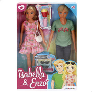 Set 2 muñecos articulados 30 cm Enzo & Isabella