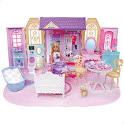 Casita de muñecas con muñeca 30 cm y más de 60 accesorios Isabella