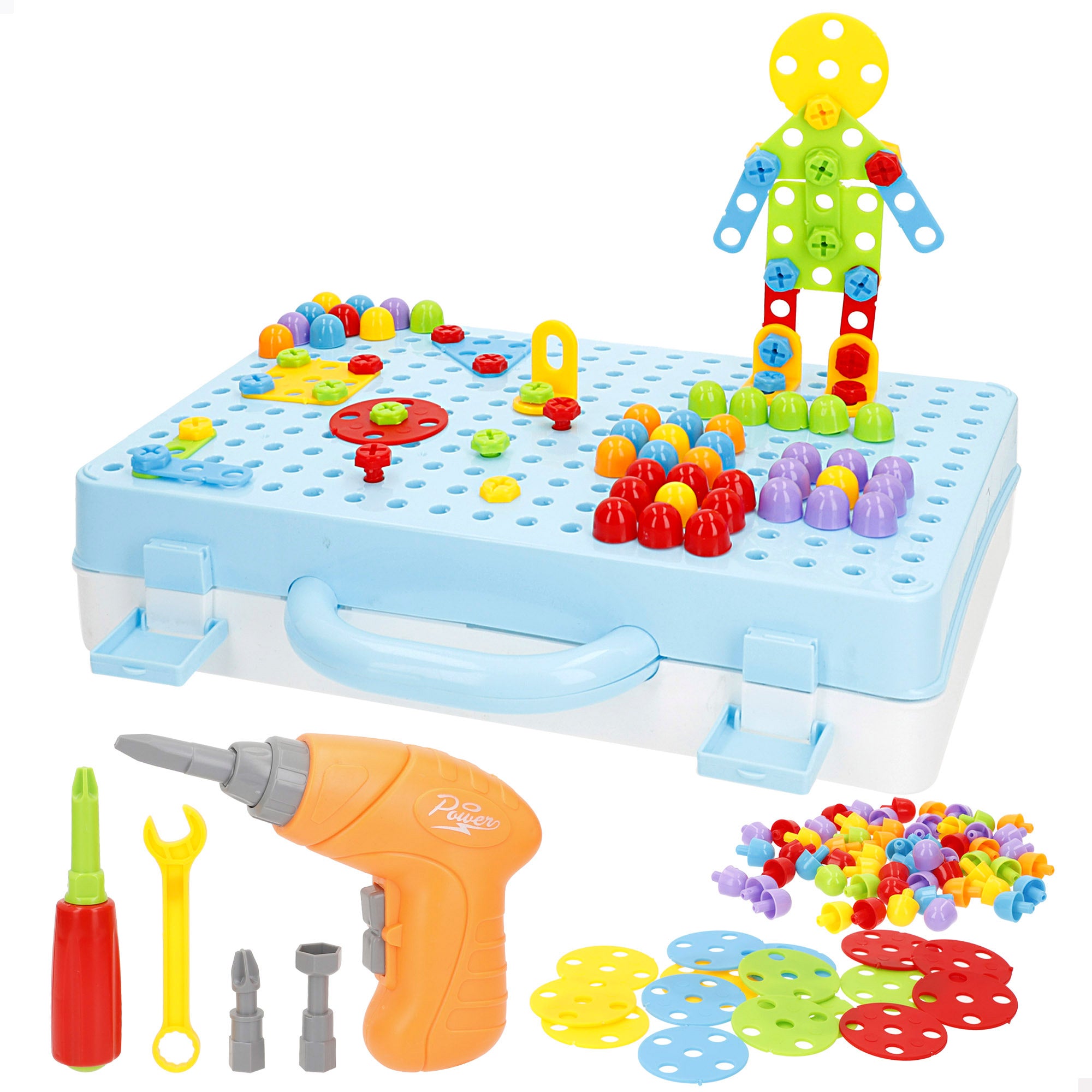 Juego de construcción maletín con taladro Smart Theory
