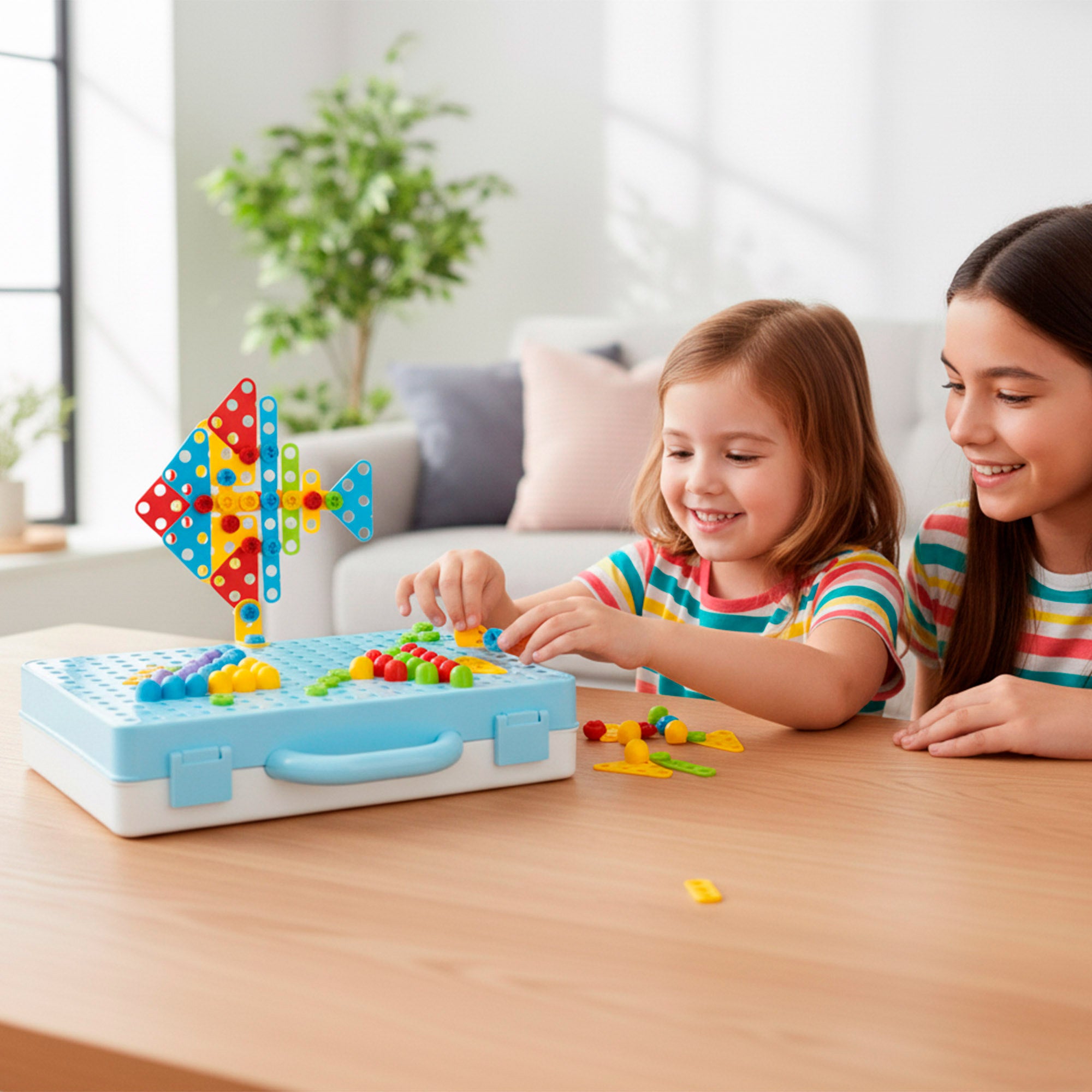 Juego de construcción maletín con taladro Smart Theory