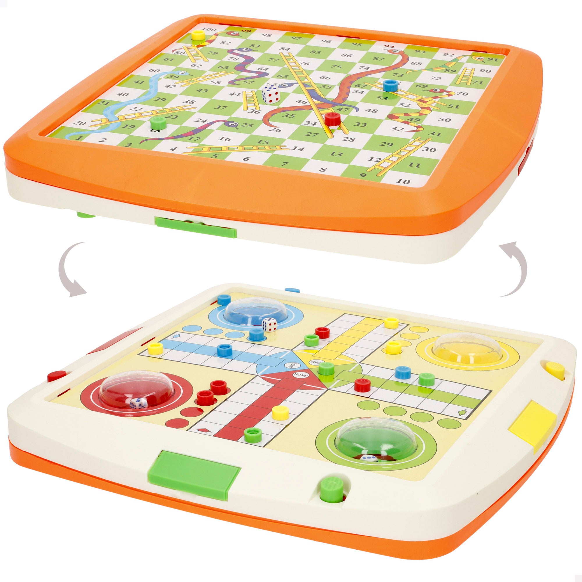 Multijuego 2 en 1: Parchís y Serpientes y escaleras CB Games