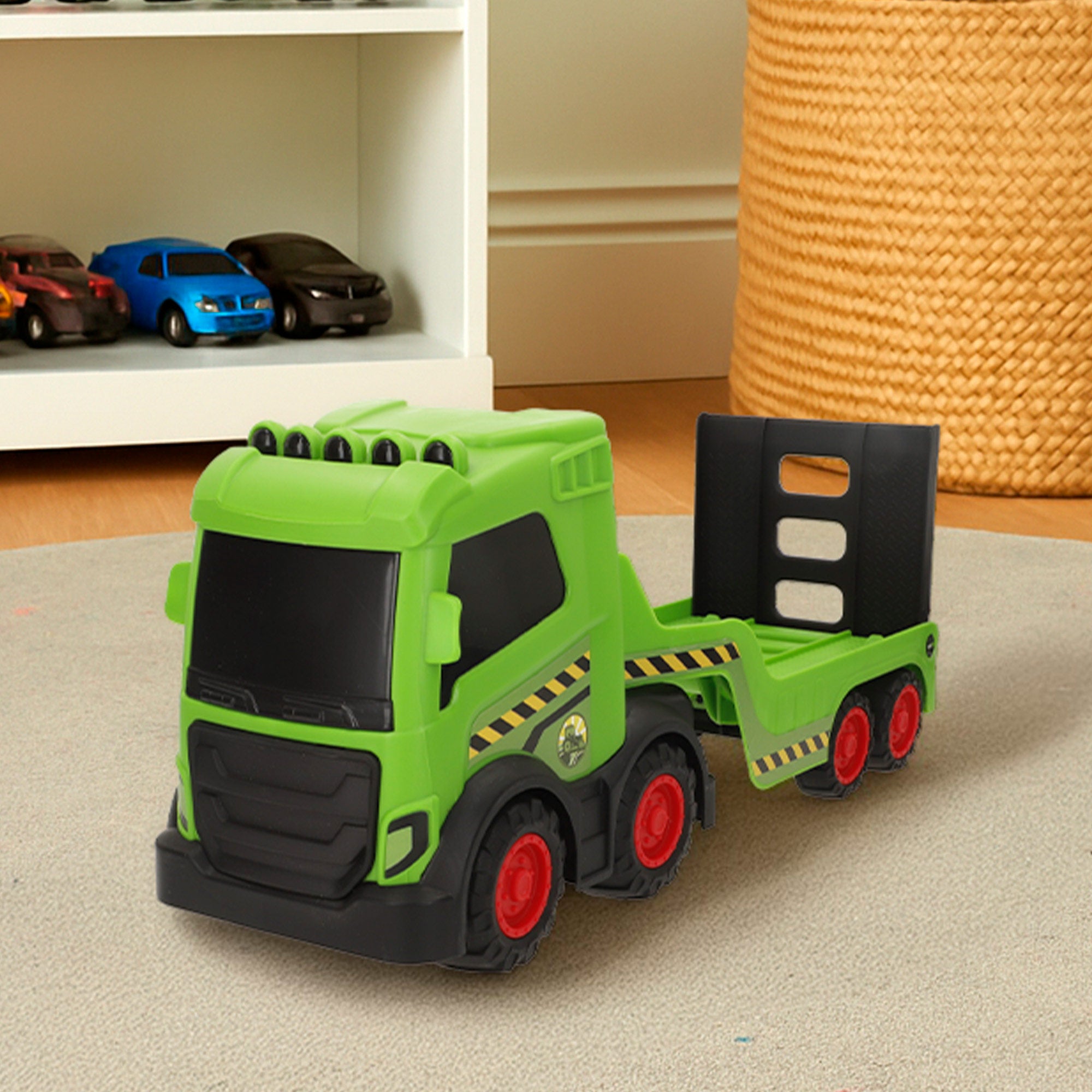 Camión de granja con tractor de juguete Teamsterz