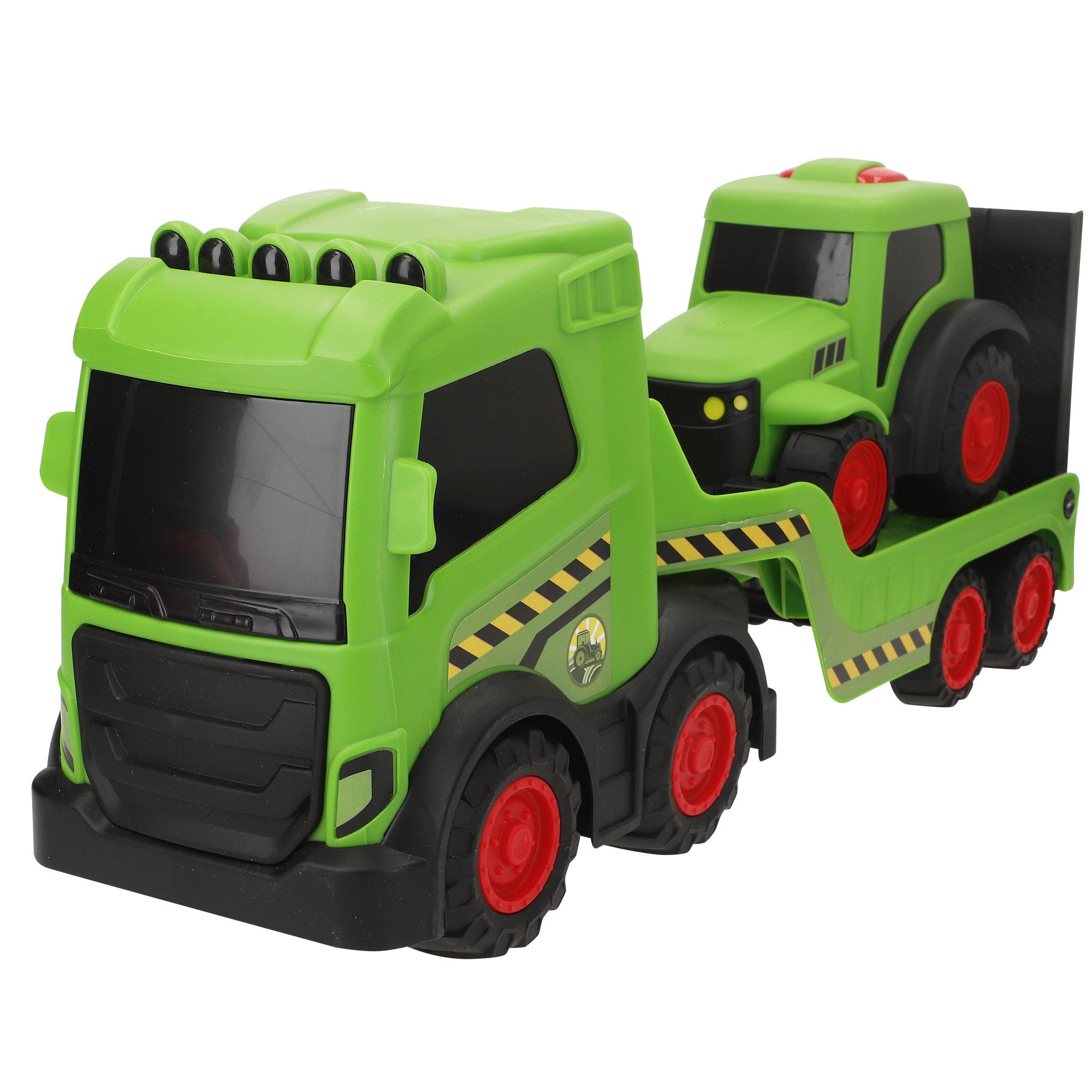 Camión de granja con tractor de juguete Teamsterz
