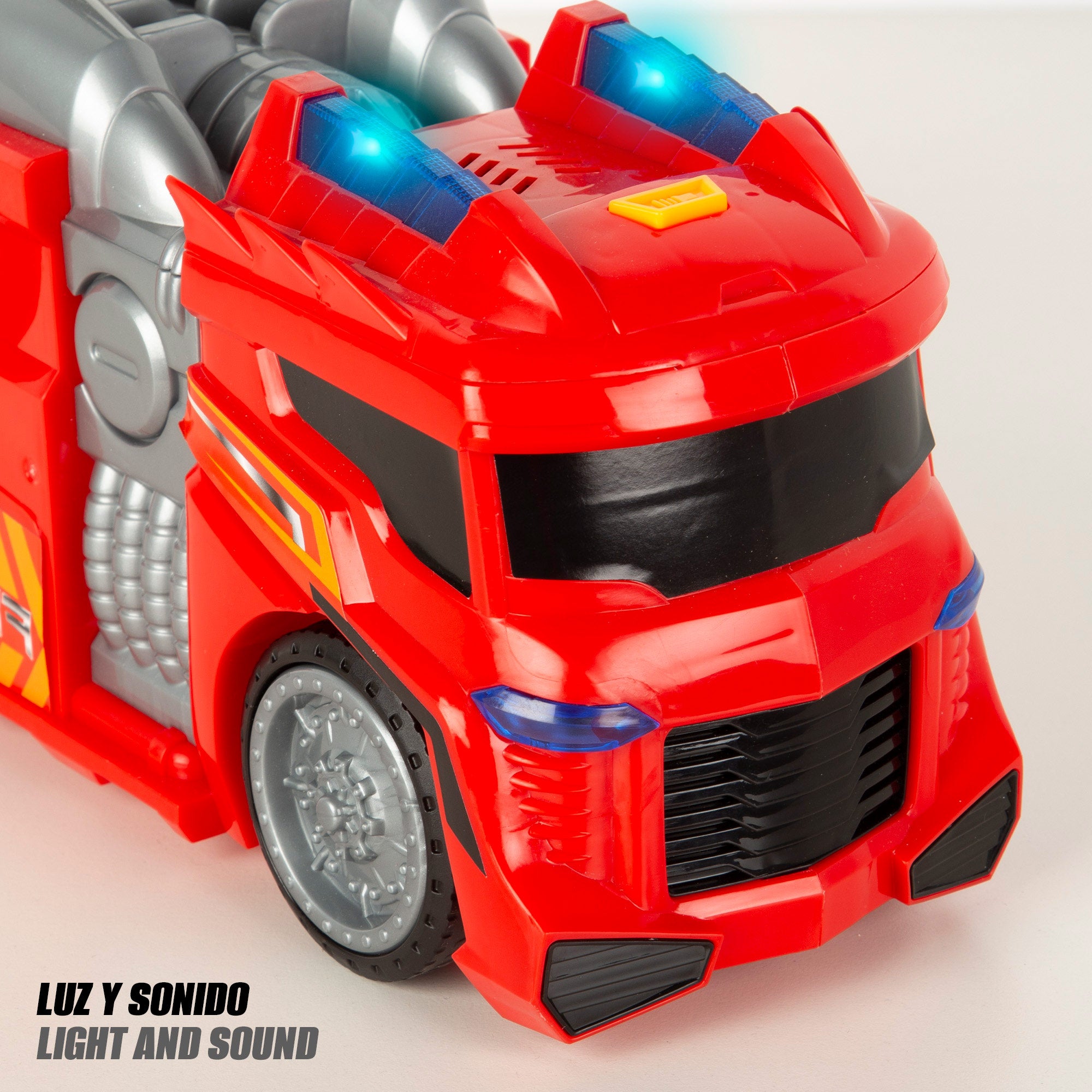 Camião de bombeiros Teamsterz com luzes e sons.