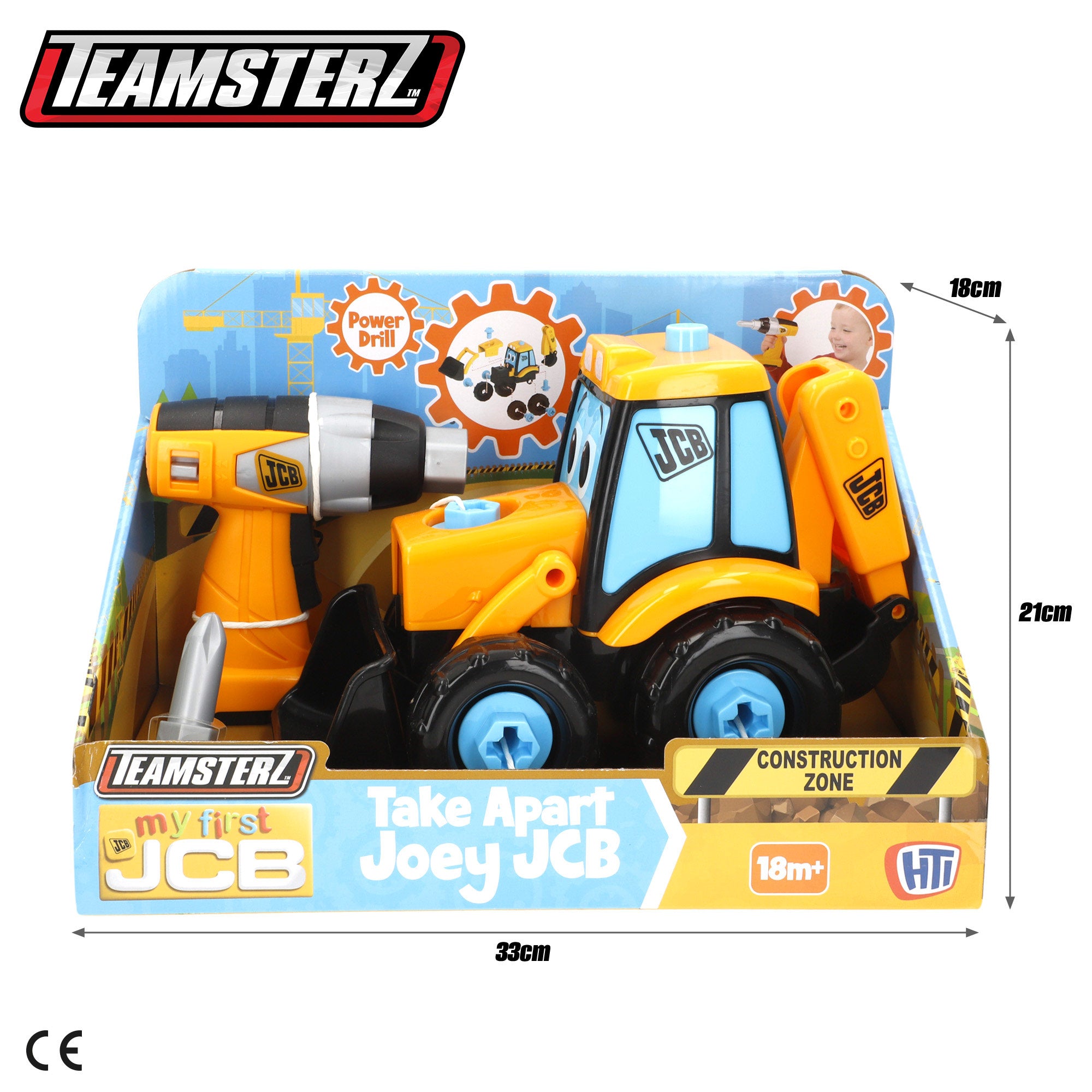 Camión excavadora desmontable con destornillador eléctrico Teamsterz