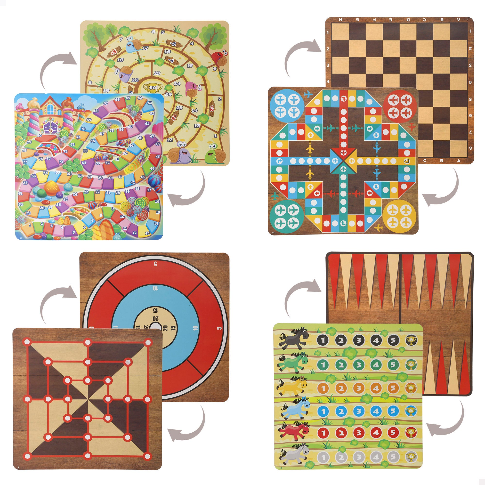 Set 365 juegos de mesa con caja metálica CB Games