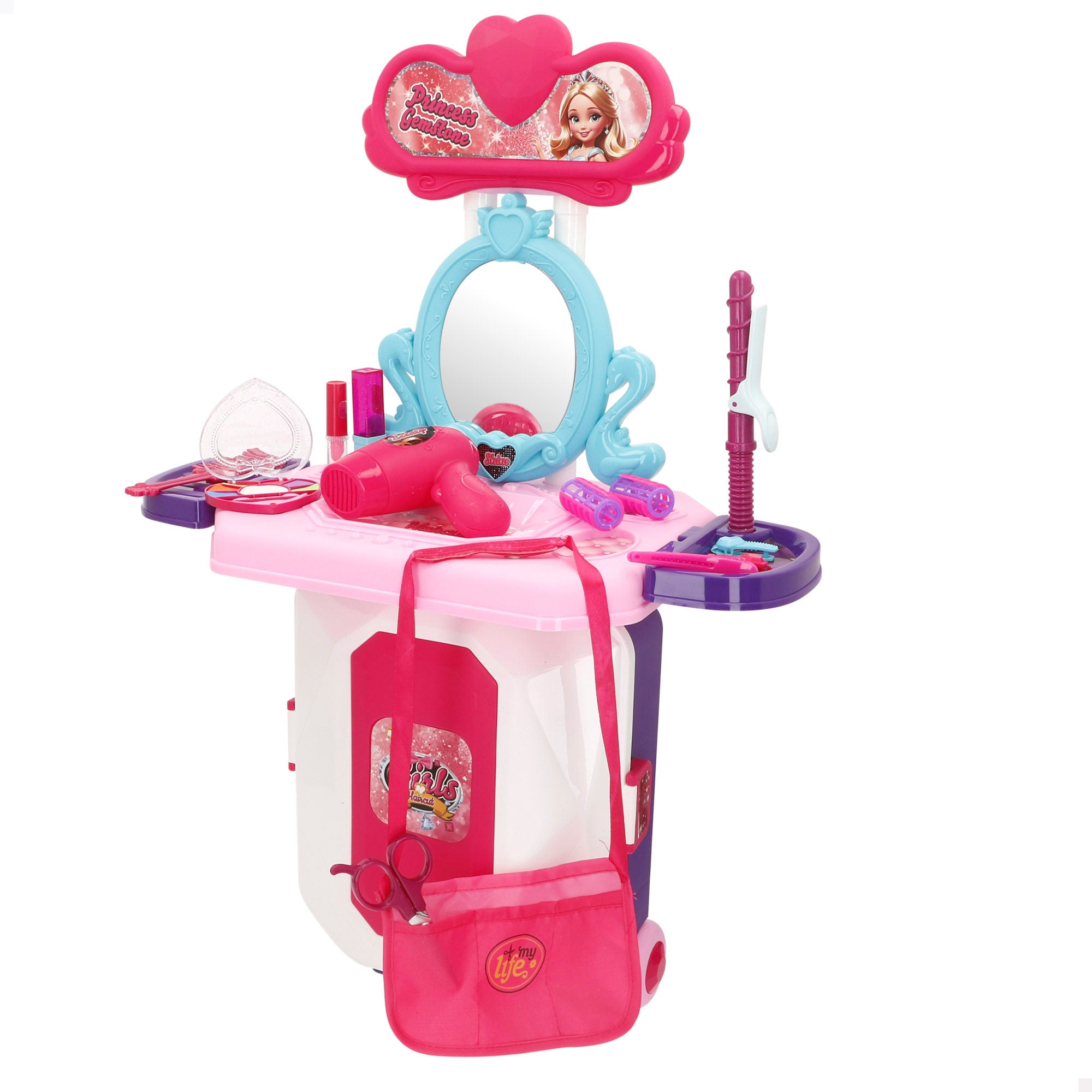 Trolley viaje tocador juguete con accesorios My Home