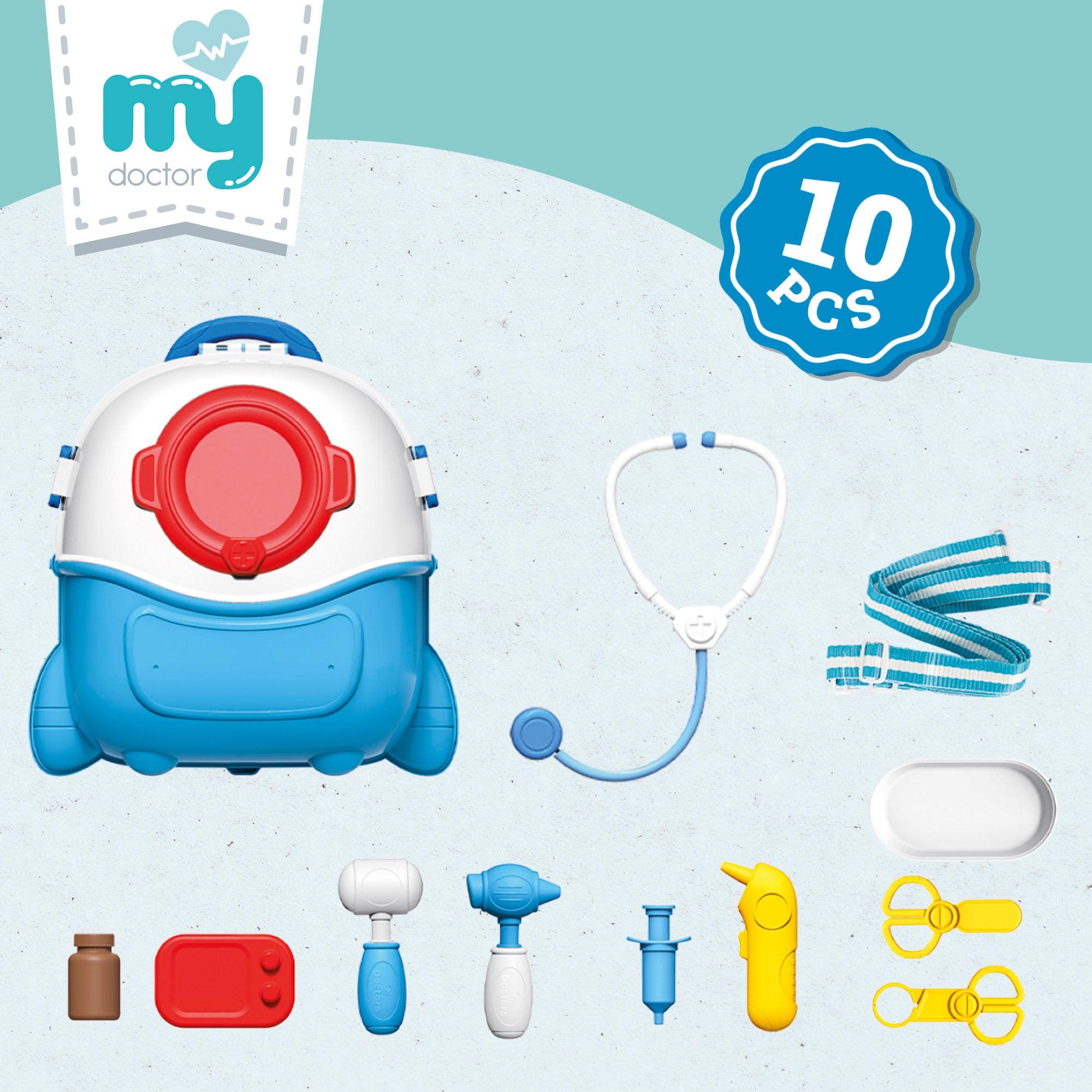 Mochila/Pasta para Médico em Casa com Acessórios