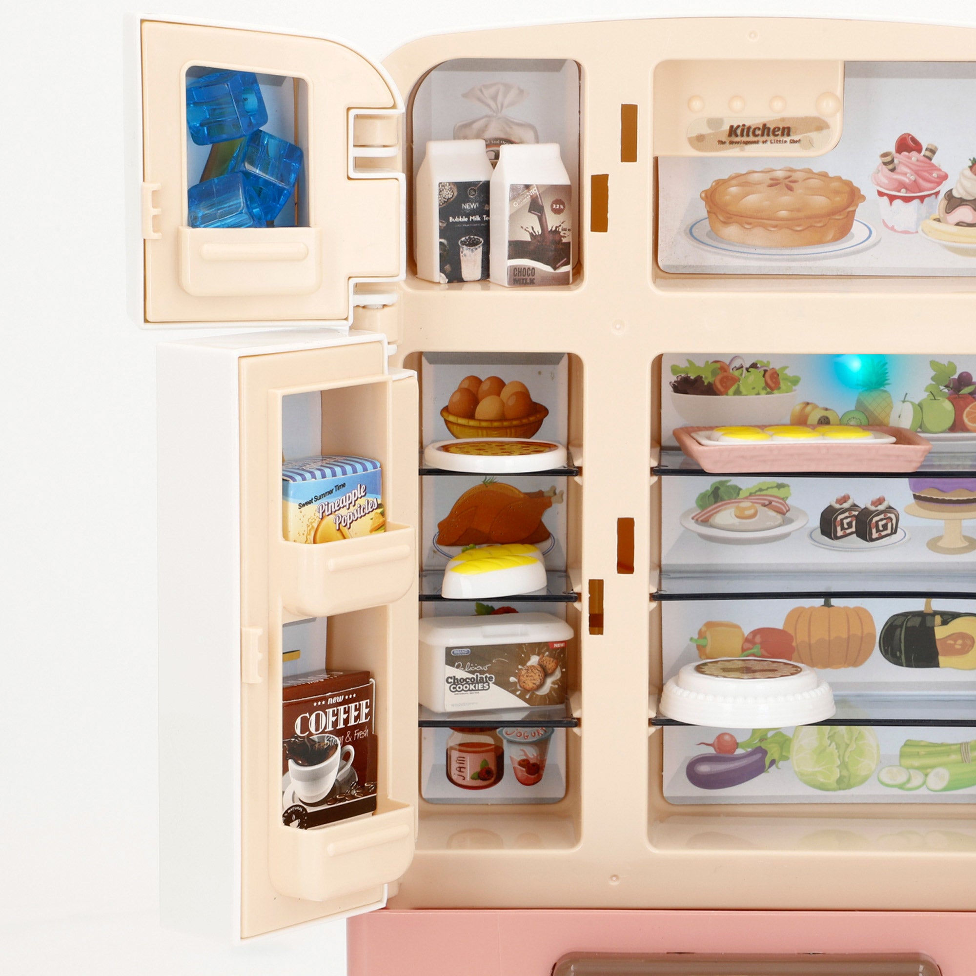 O Meu Mini Mundo: Mini Frigorífico com Comida, Luzes e Sons