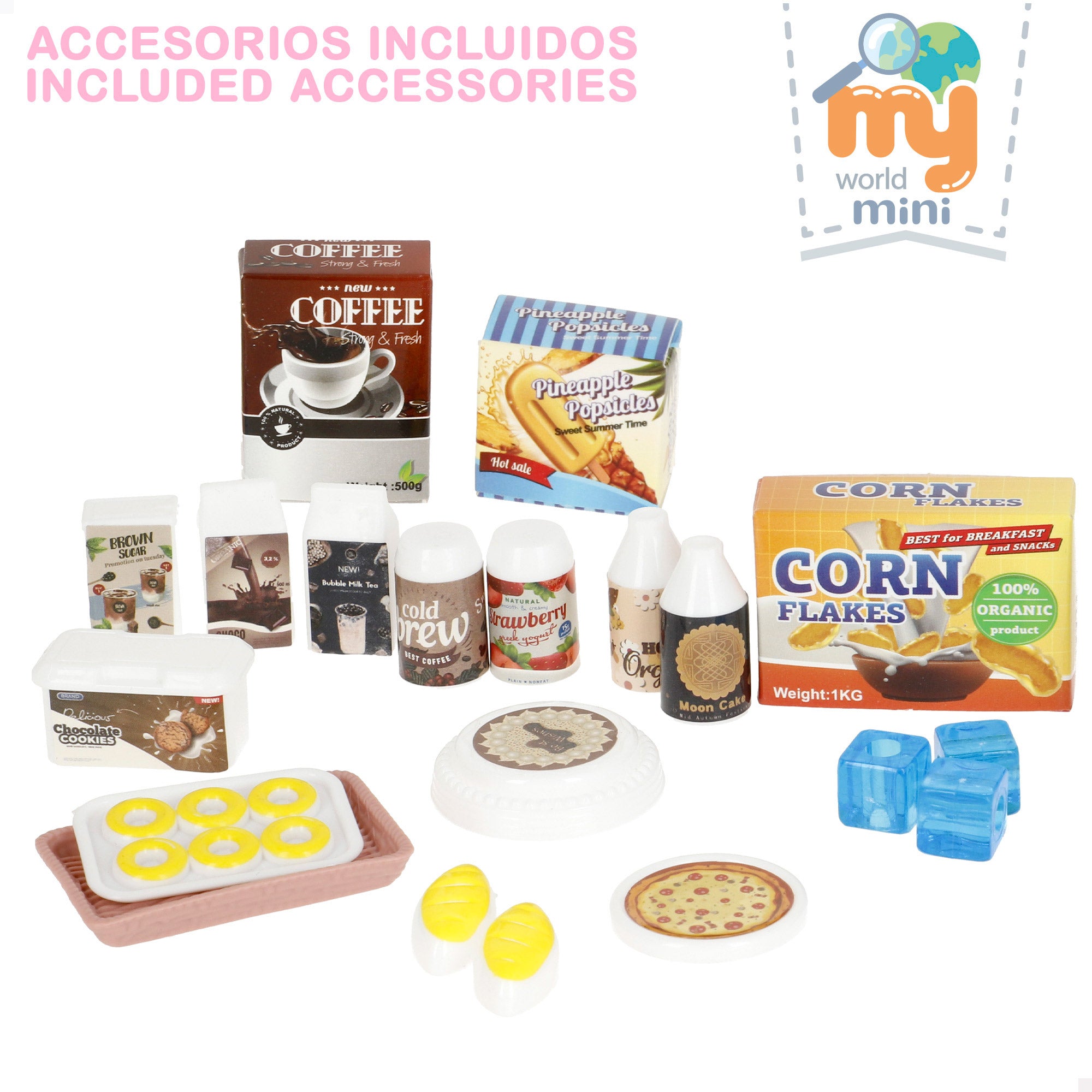 O Meu Mini Mundo: Mini Frigorífico com Comida, Luzes e Sons