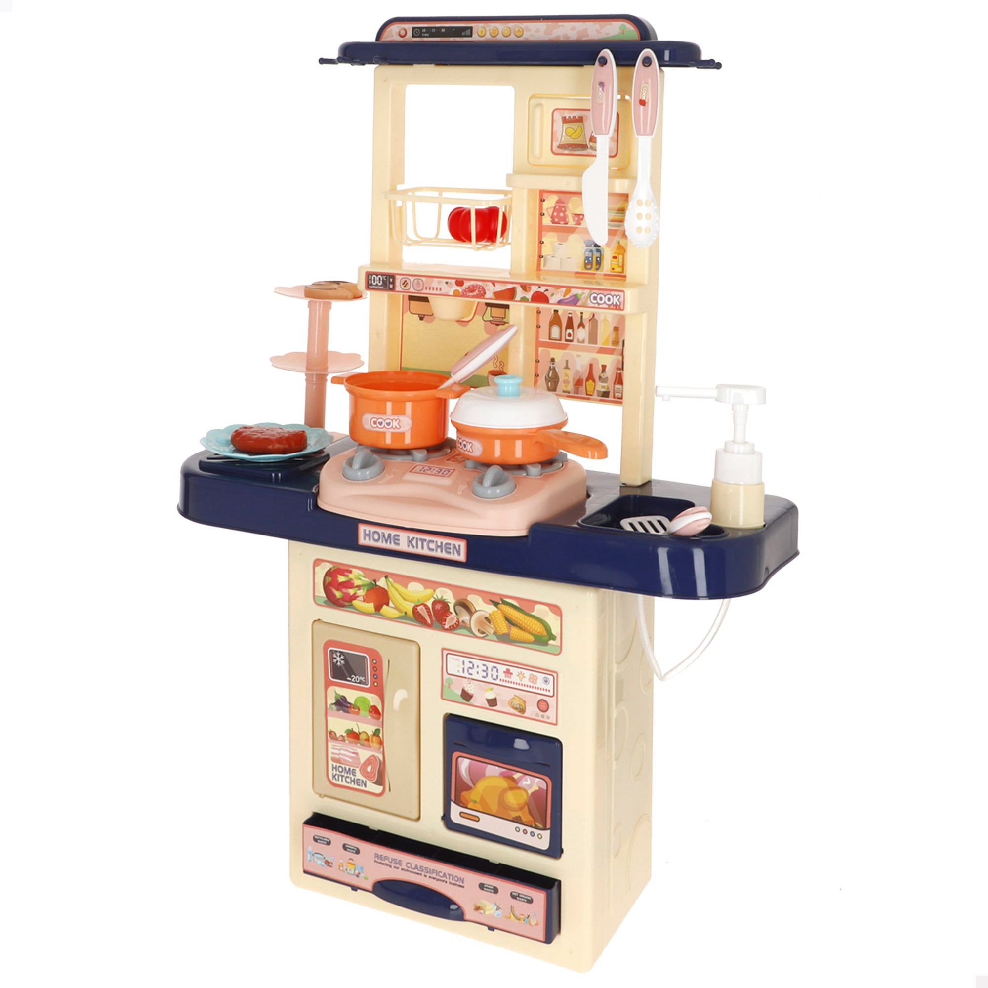 Cocina de juguete con alimentos luz y sonido My Home