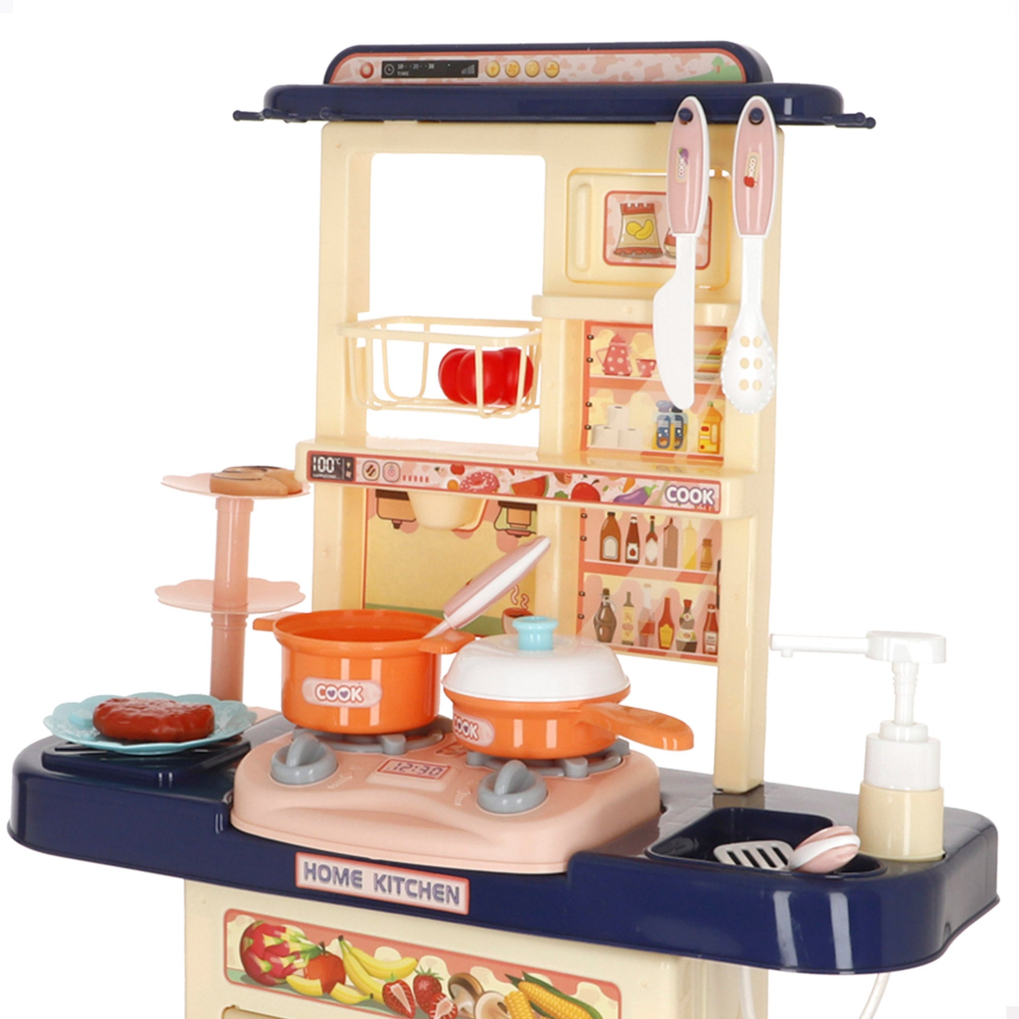 Cocina de juguete con alimentos luz y sonido My Home
