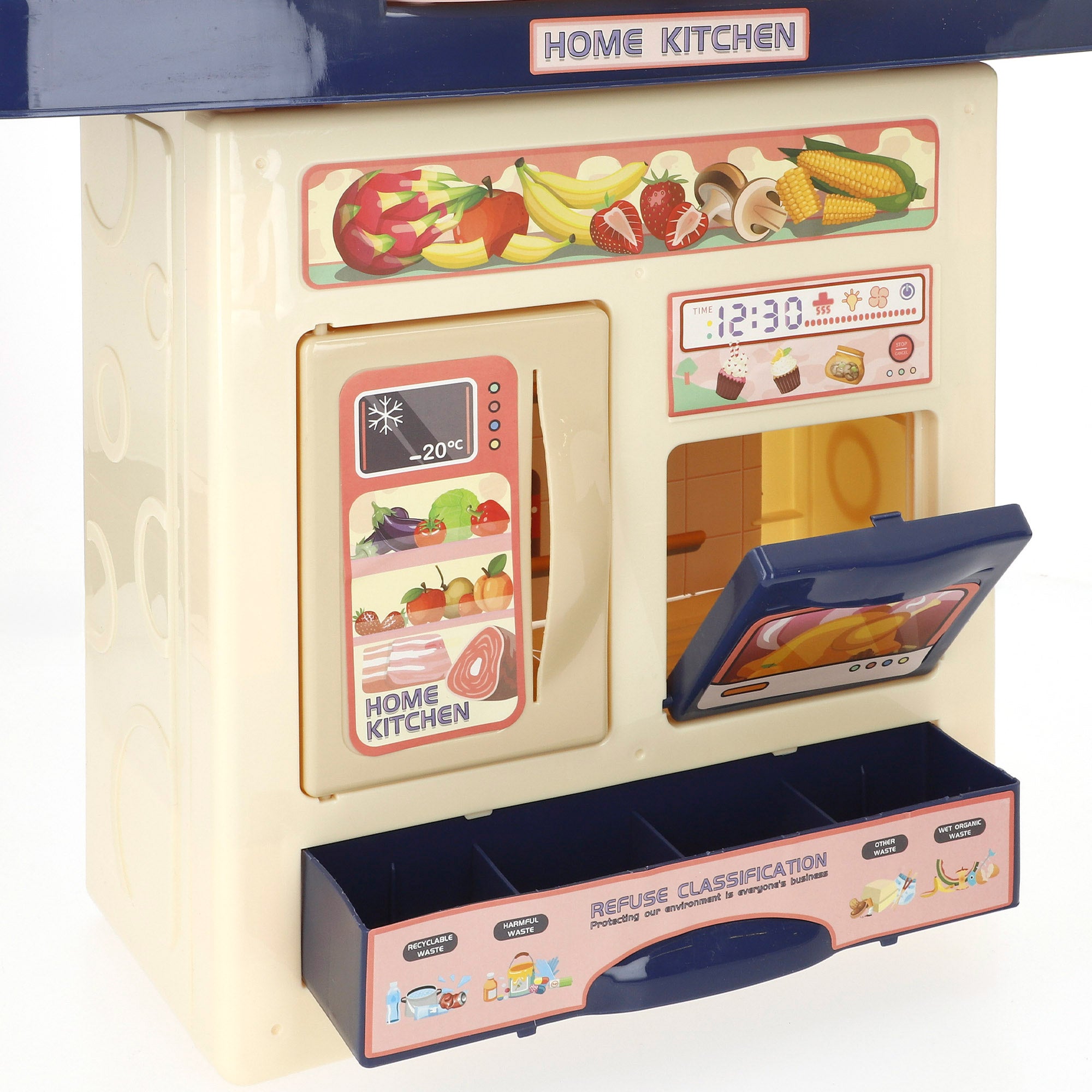 Cocina de juguete con alimentos luz y sonido My Home