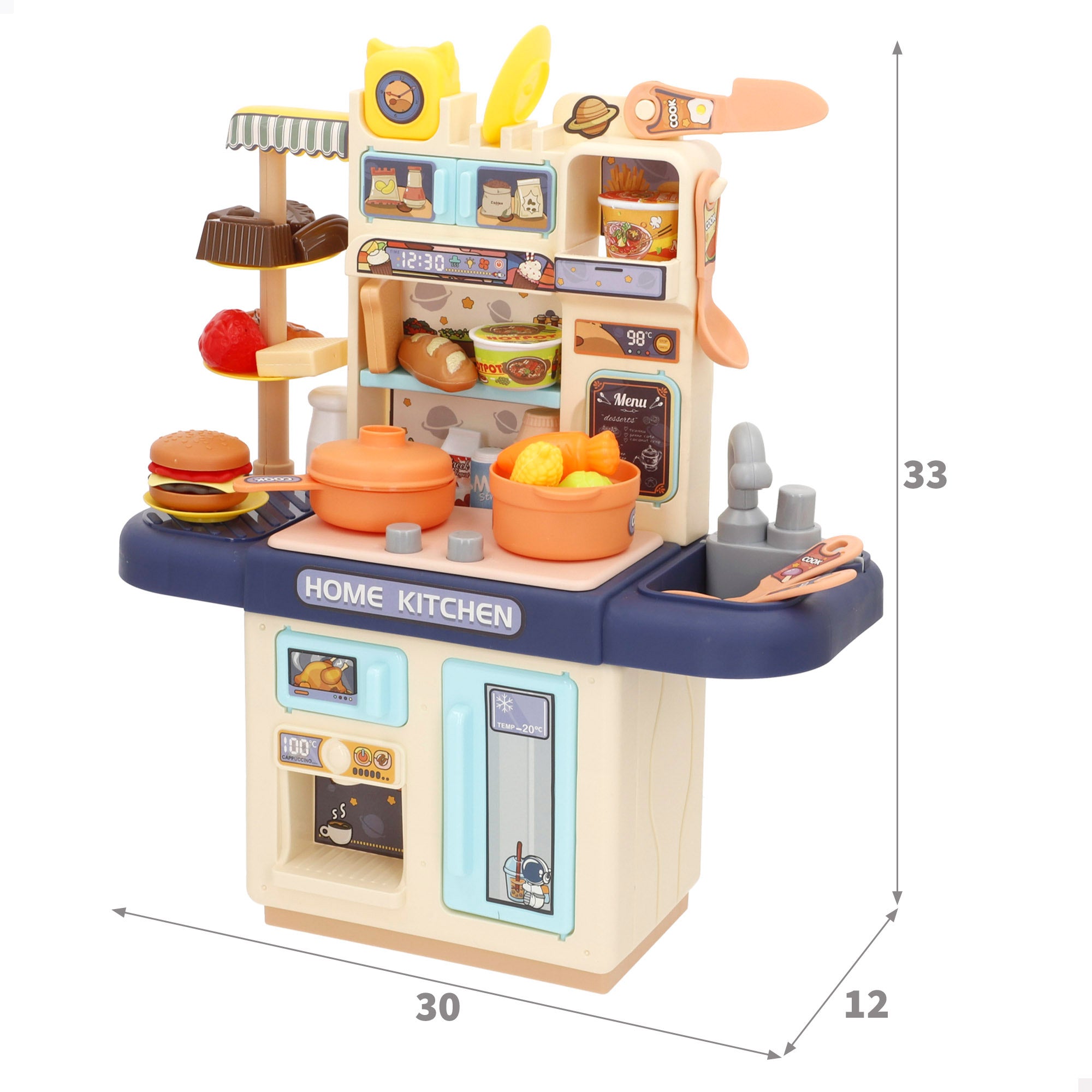 Cocina miniatura con alimentos luz y sonido My Home