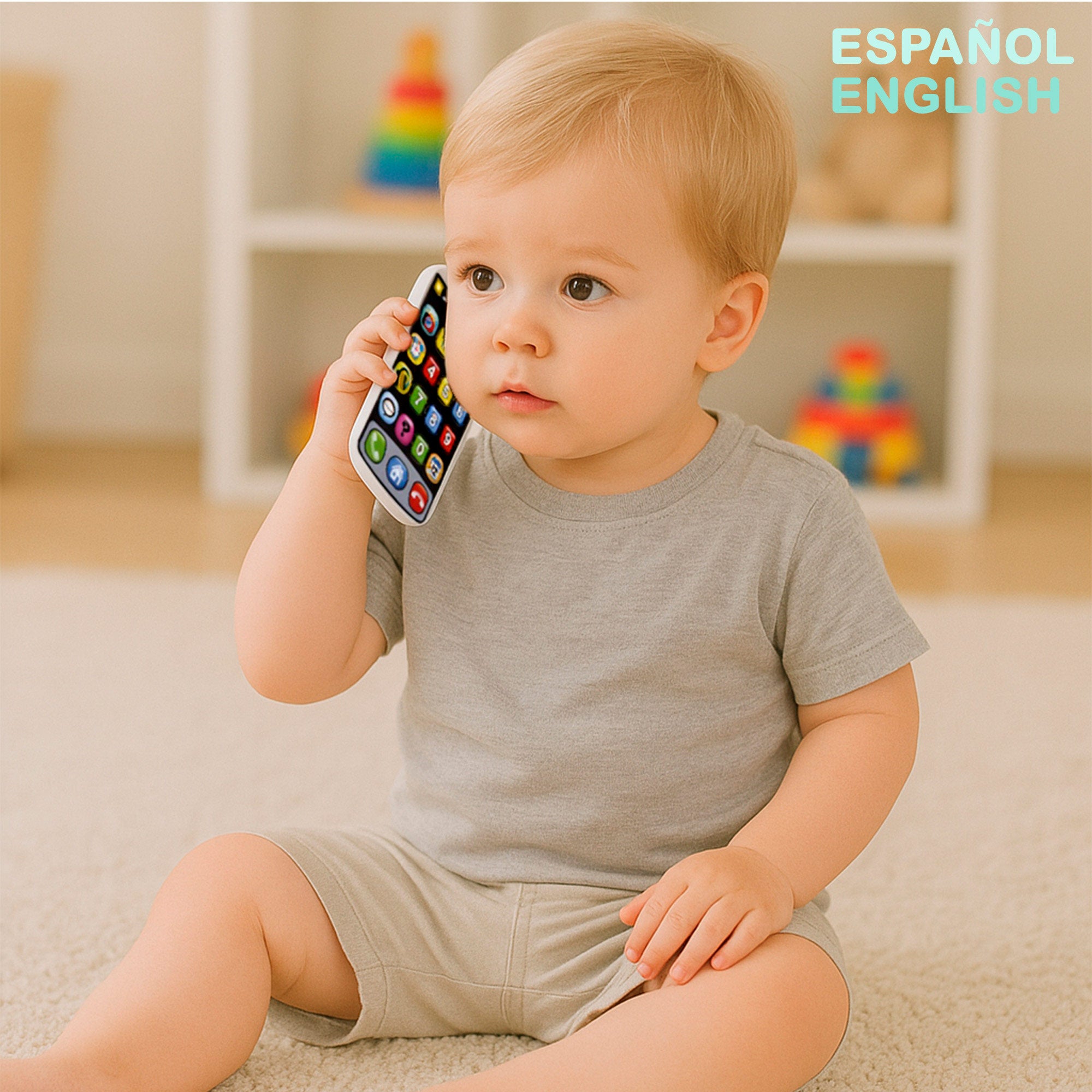 PLAY Set de teléfono y llaves interactivas para bebé