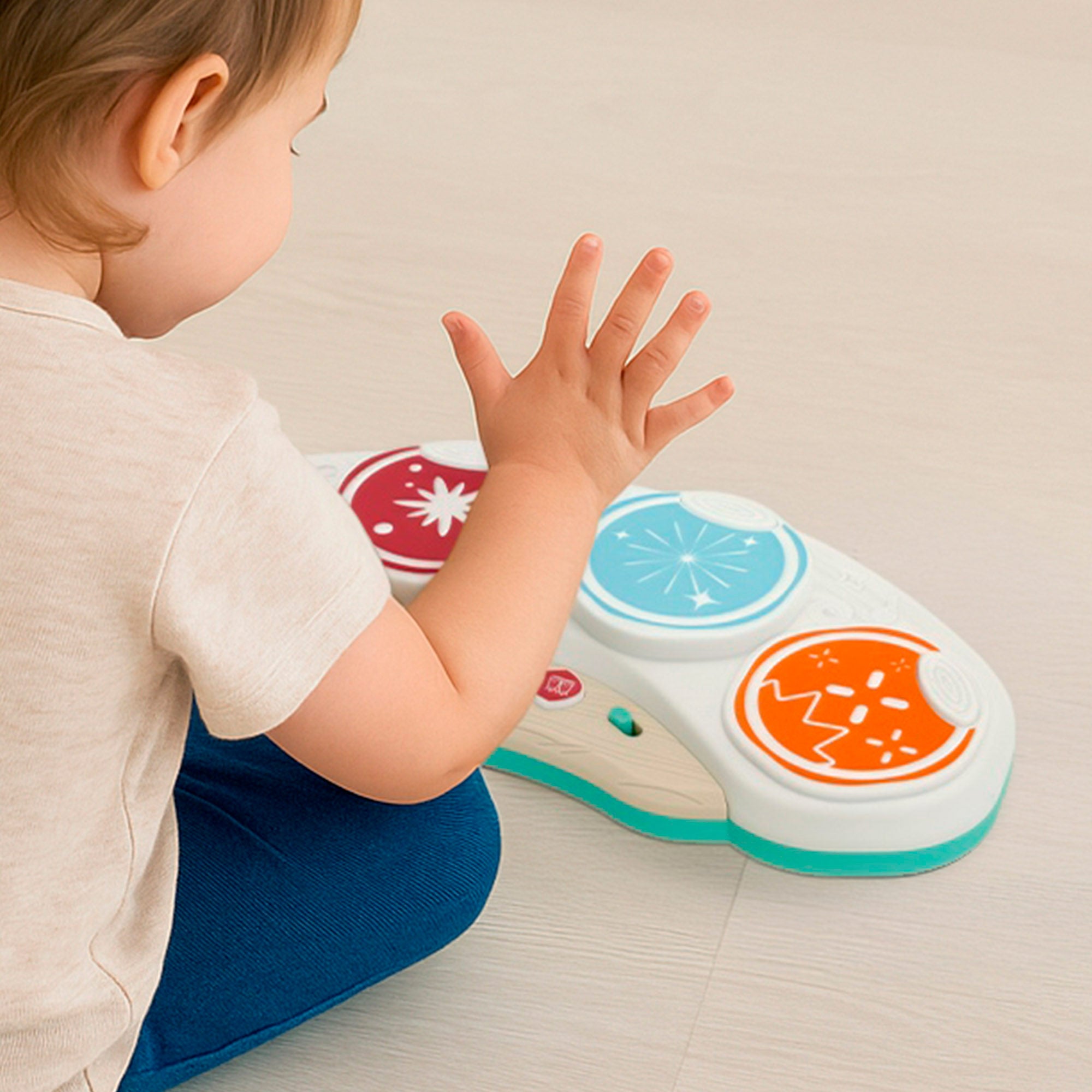 PLAY Xilófono eléctrico infantil de juguete con luces y sonidos