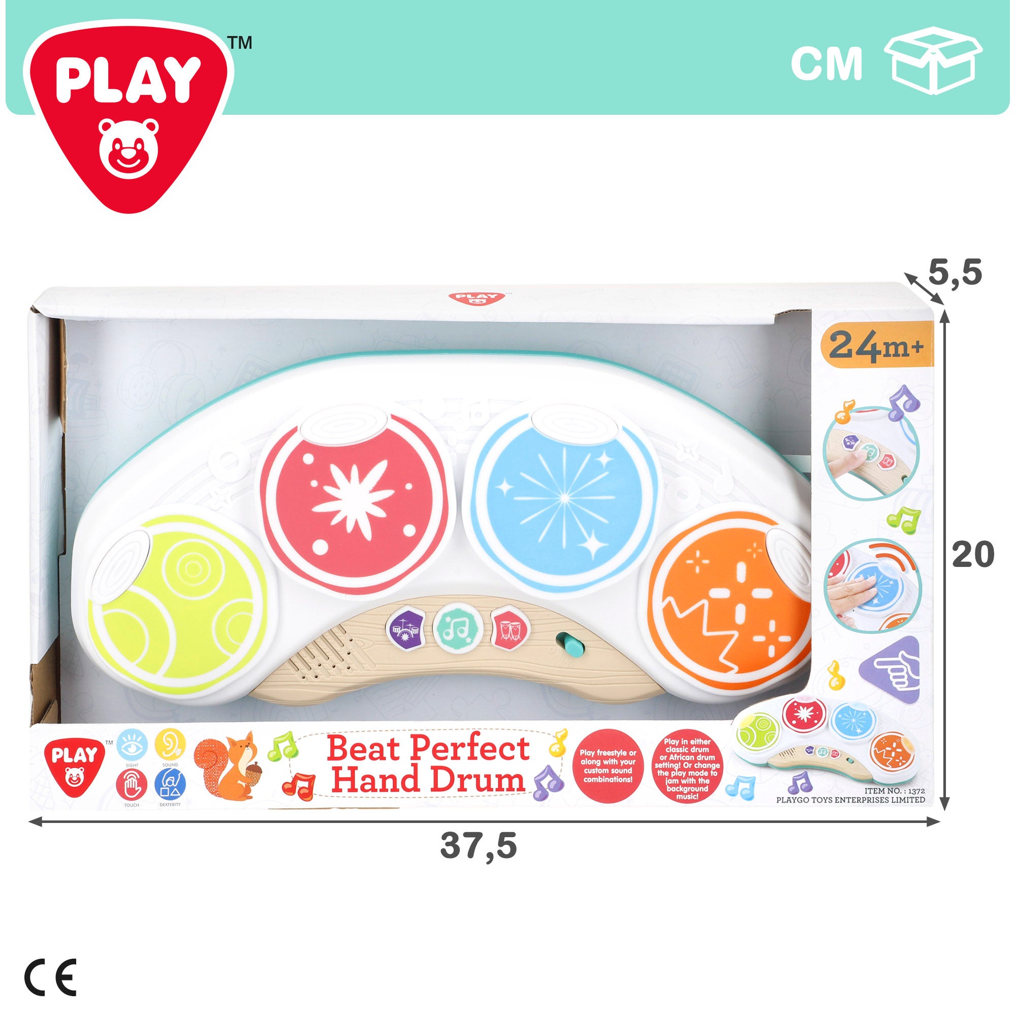 PLAY Xilófono eléctrico infantil de juguete con luces y sonidos