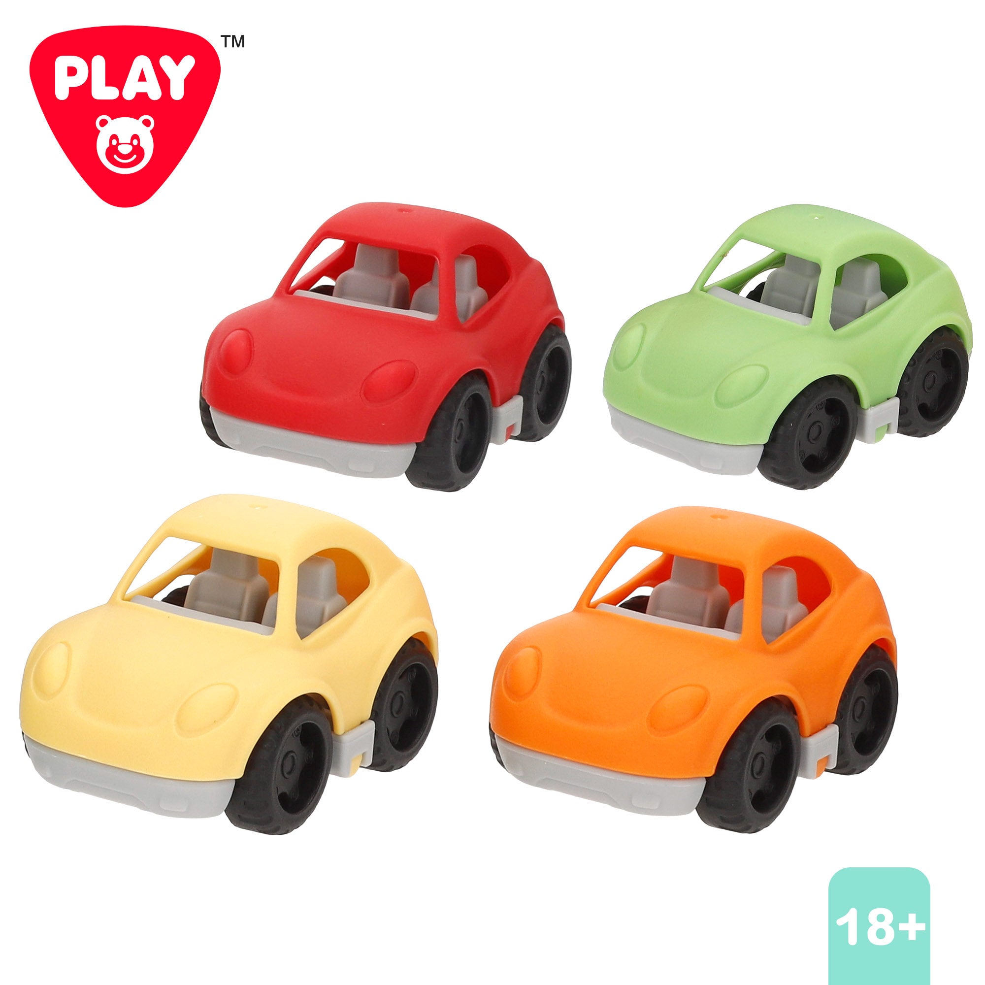 Camião transportador de brinquedos para crianças PLAY com rampa e 4 carrinhos