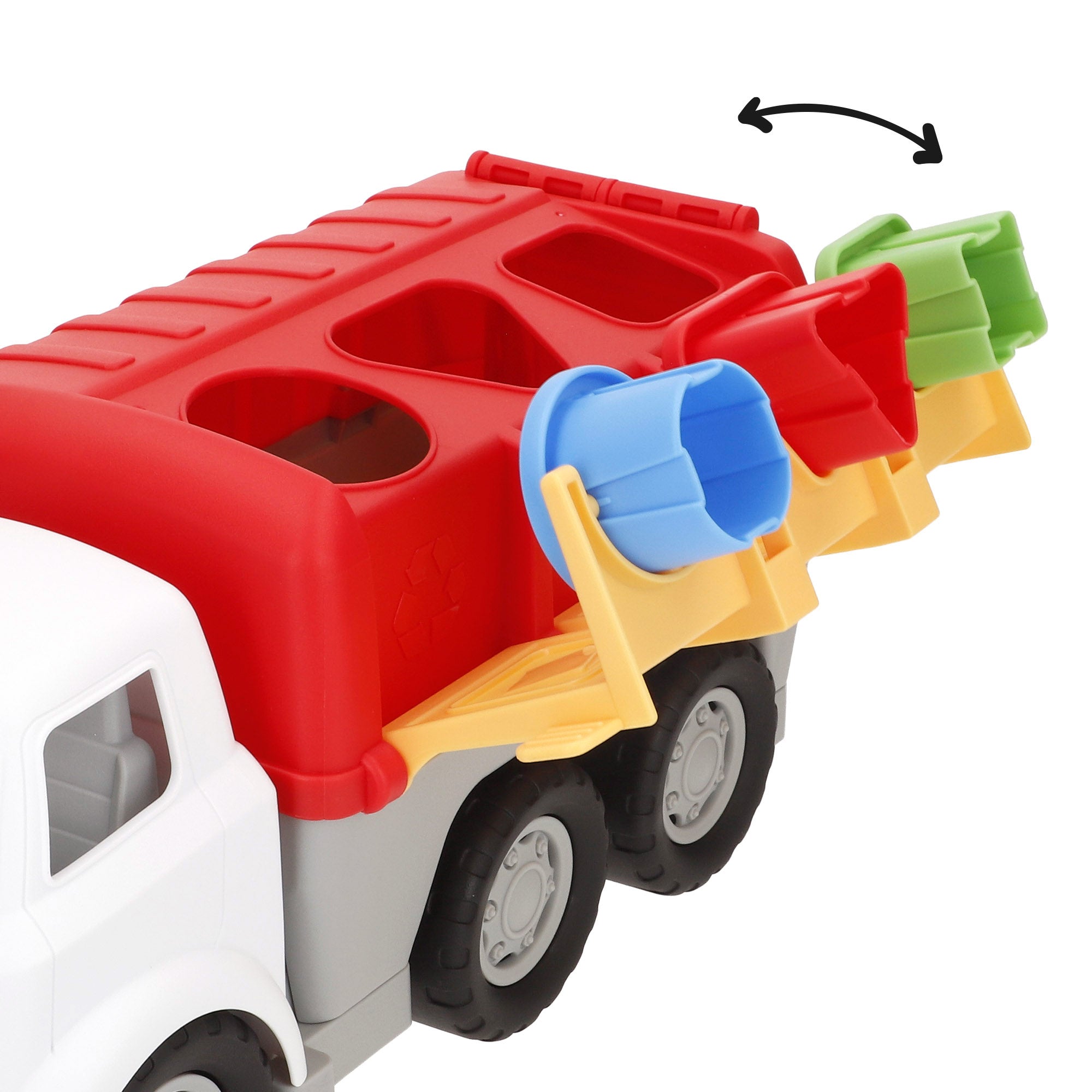 Camião de reciclagem infantil PLAY com contentores de triagem