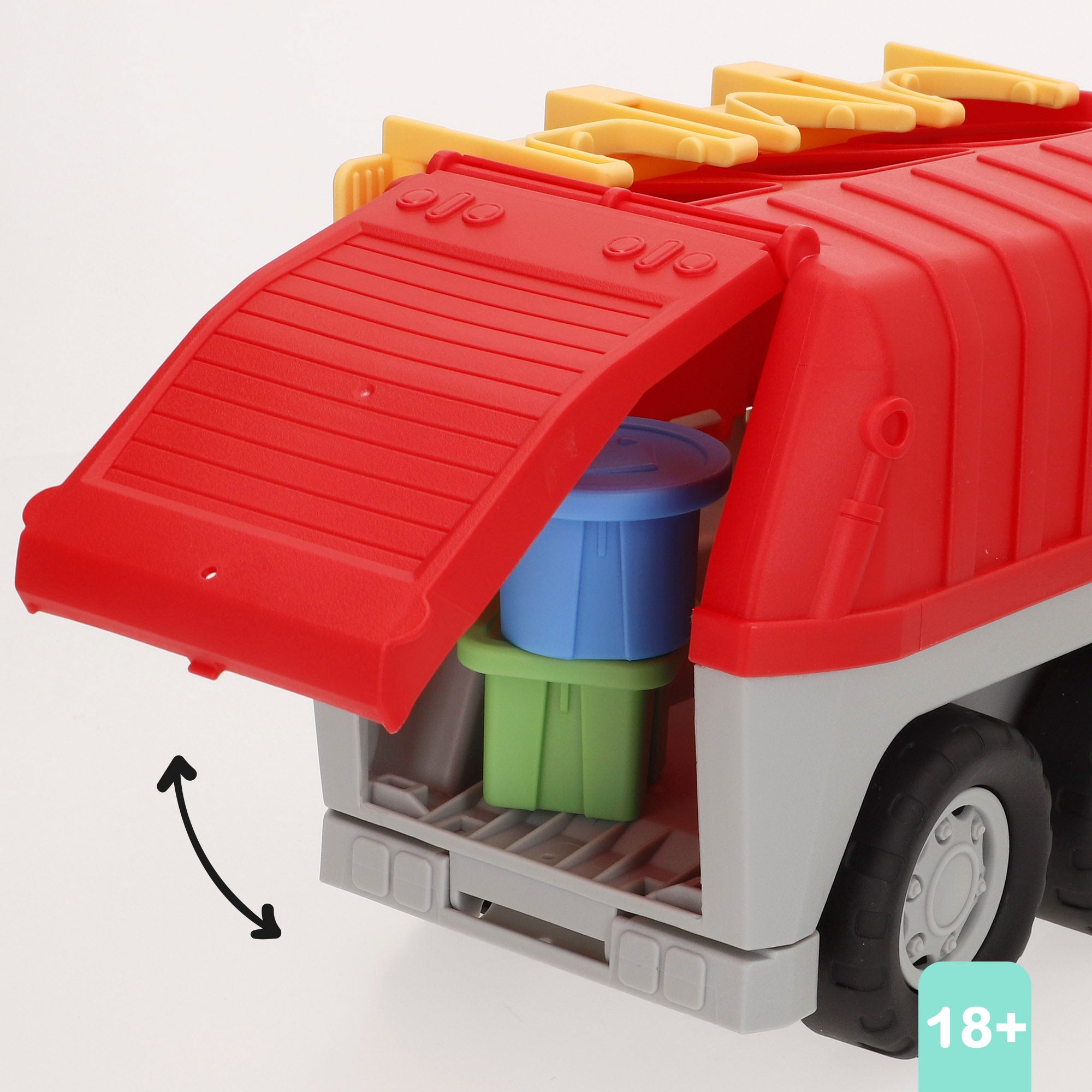 Camião de reciclagem infantil PLAY com contentores de triagem