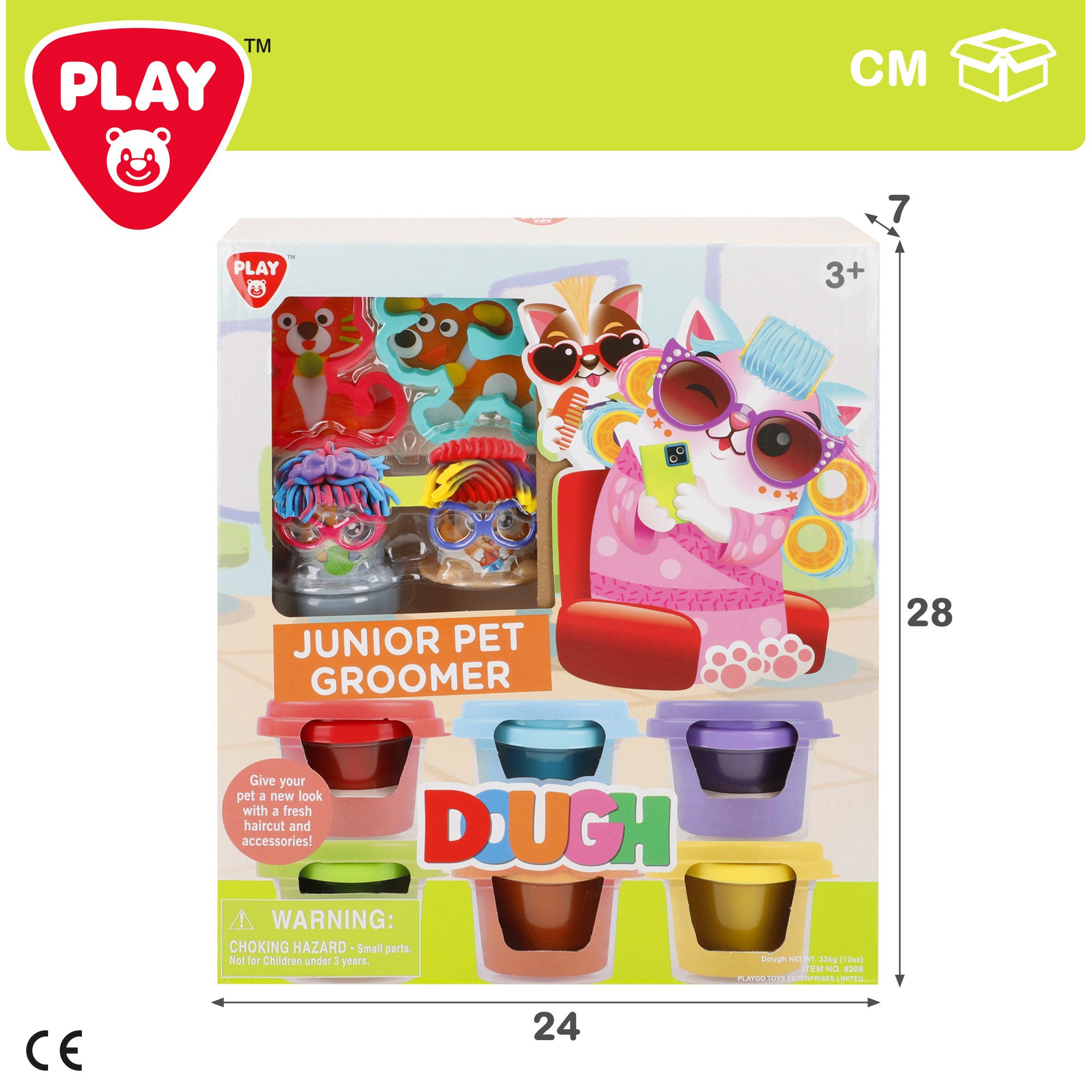 PLAY Juego de plastilina peluquería mascotas con moldes y accesorios