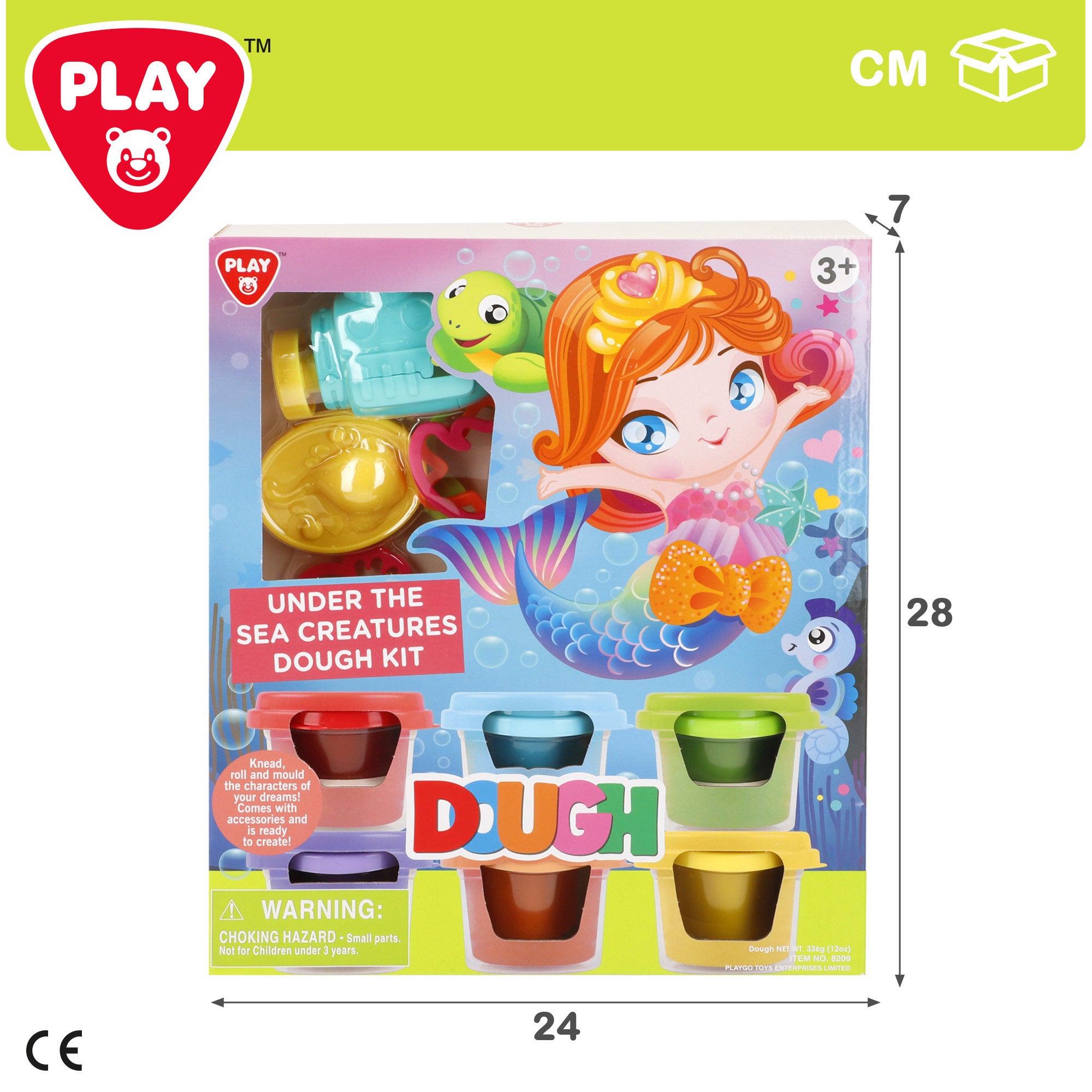 PLAY Juego de plastilina criaturas marinas con moldes y accesorios
