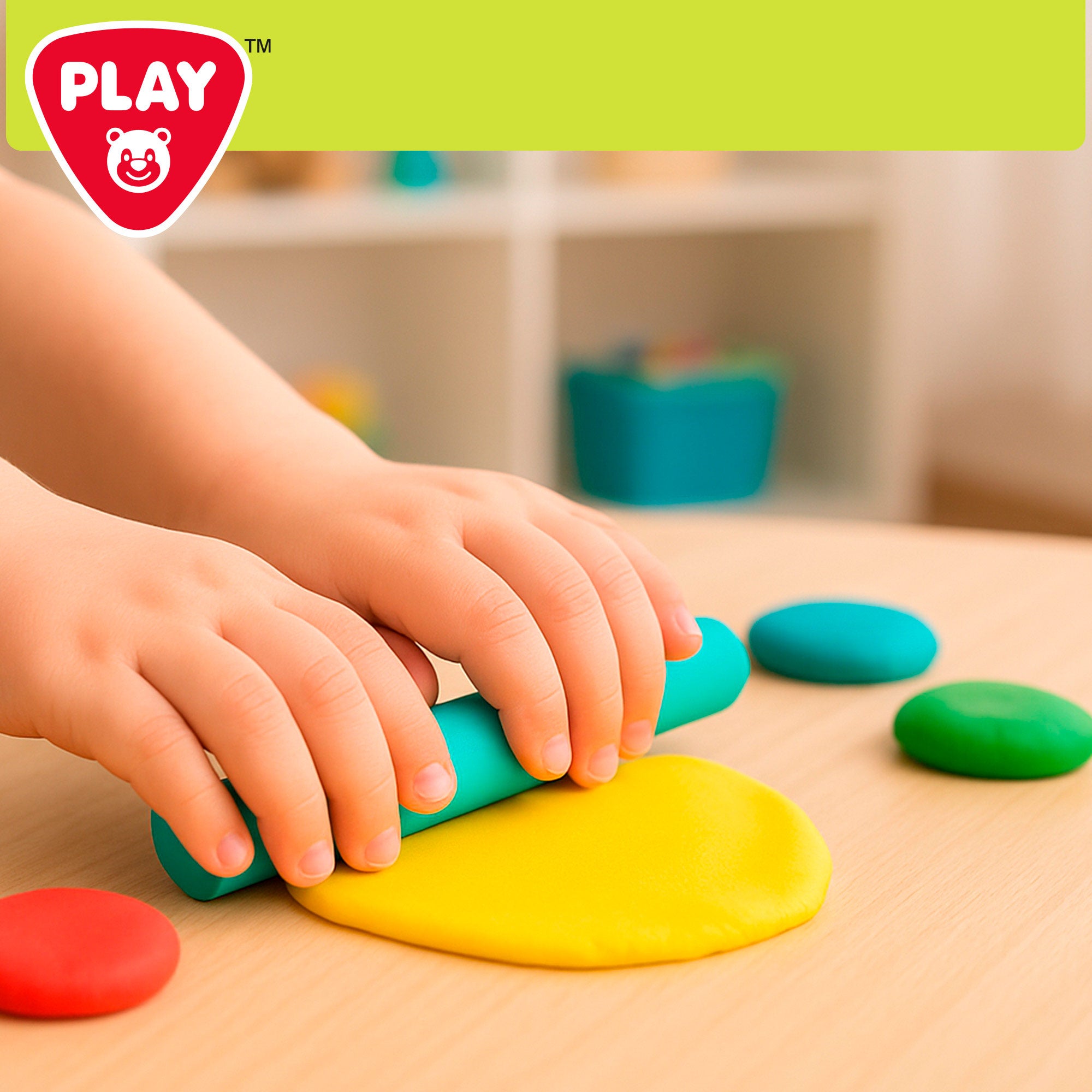 PLAY Juego de plastilina comida con moldes y accesorios