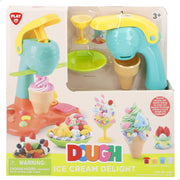 PLAY Juego de plastilina máquina de helados con moldes y accesorios