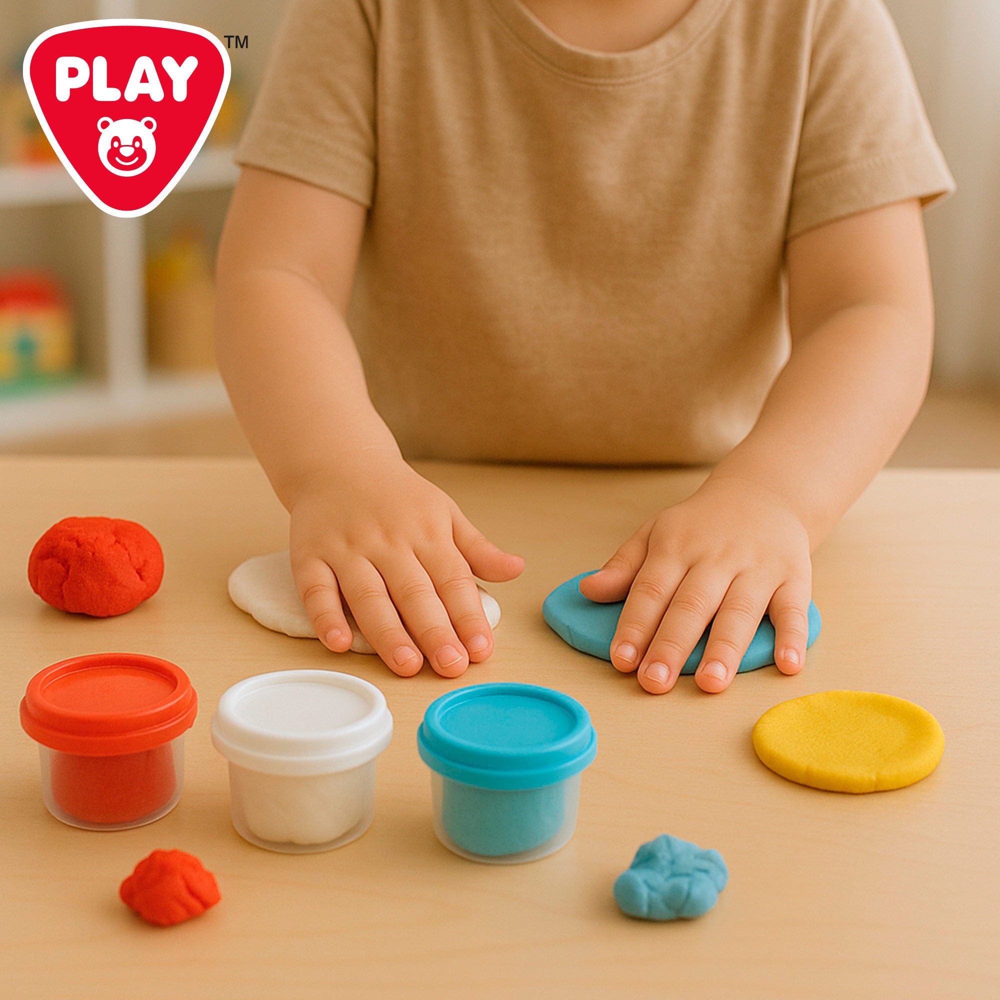 PLAY Juego de plastilina máquina de helados con moldes y accesorios