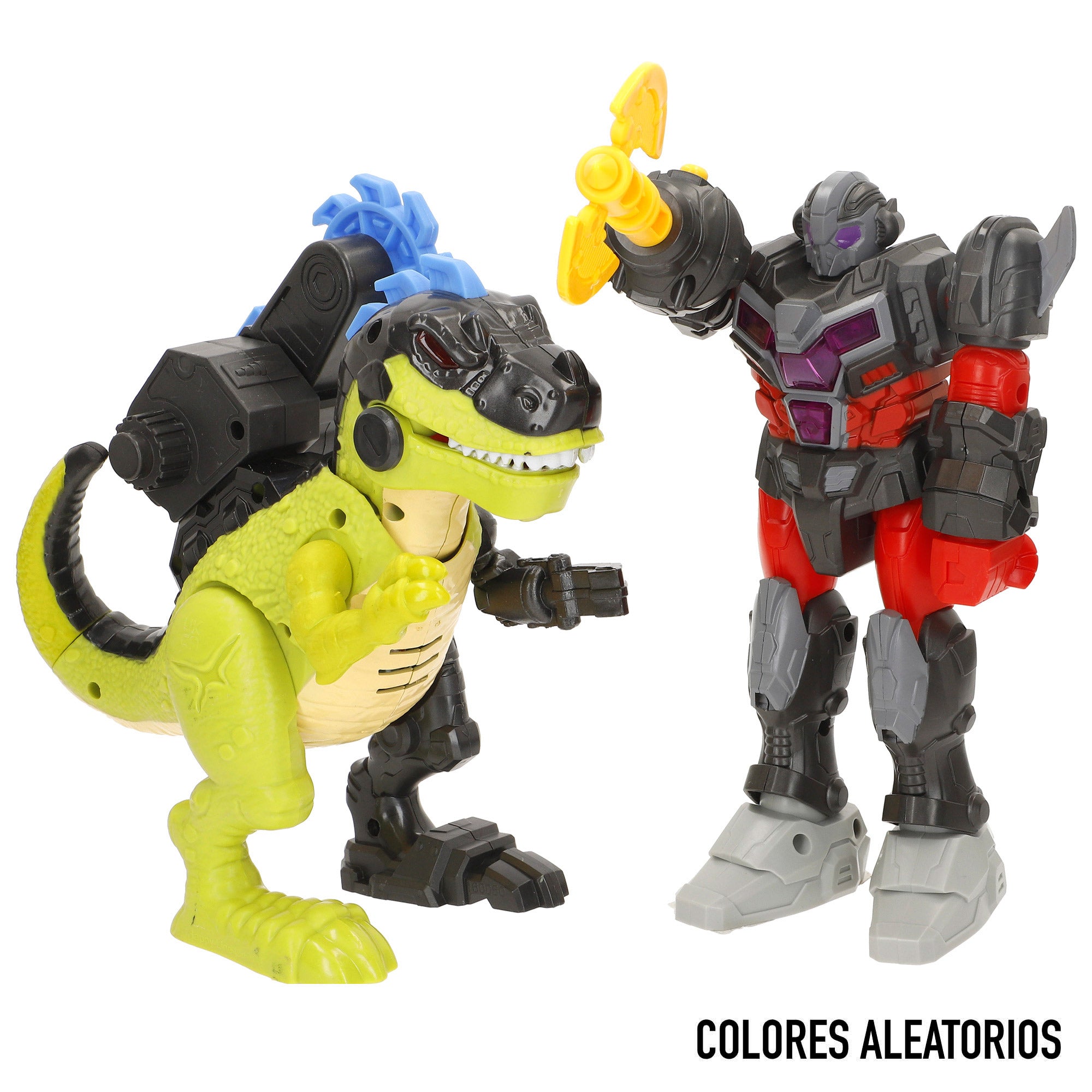 Set juguete robot vs dinosaurio con luz y sonido surtido Warrior Tech