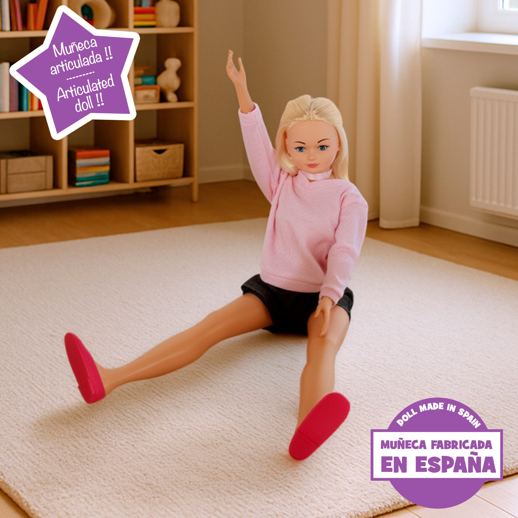 Muñeca grande con falda 105 cm Maria Casual