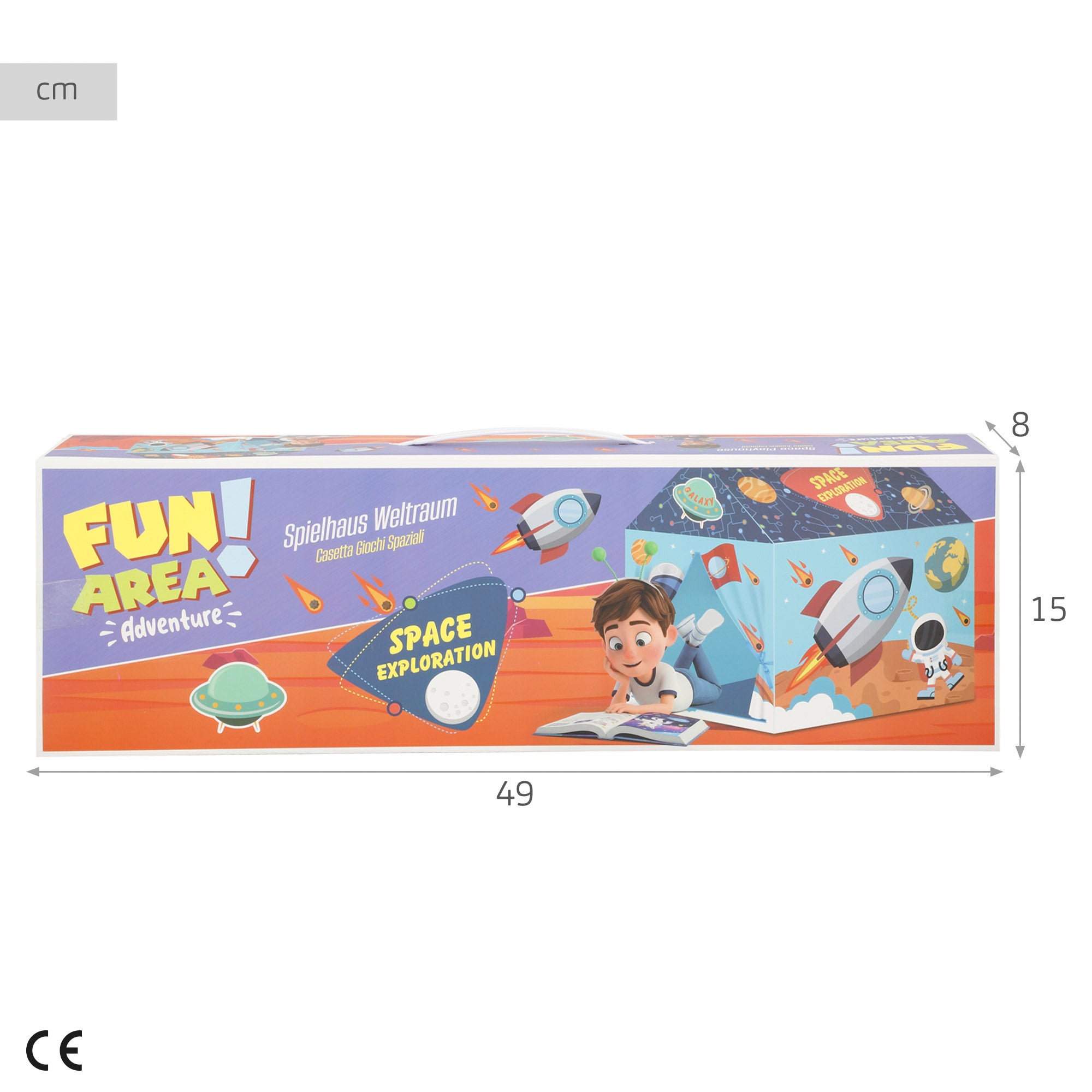 Casita infantil de tela 95x70x104 cm Fun Area