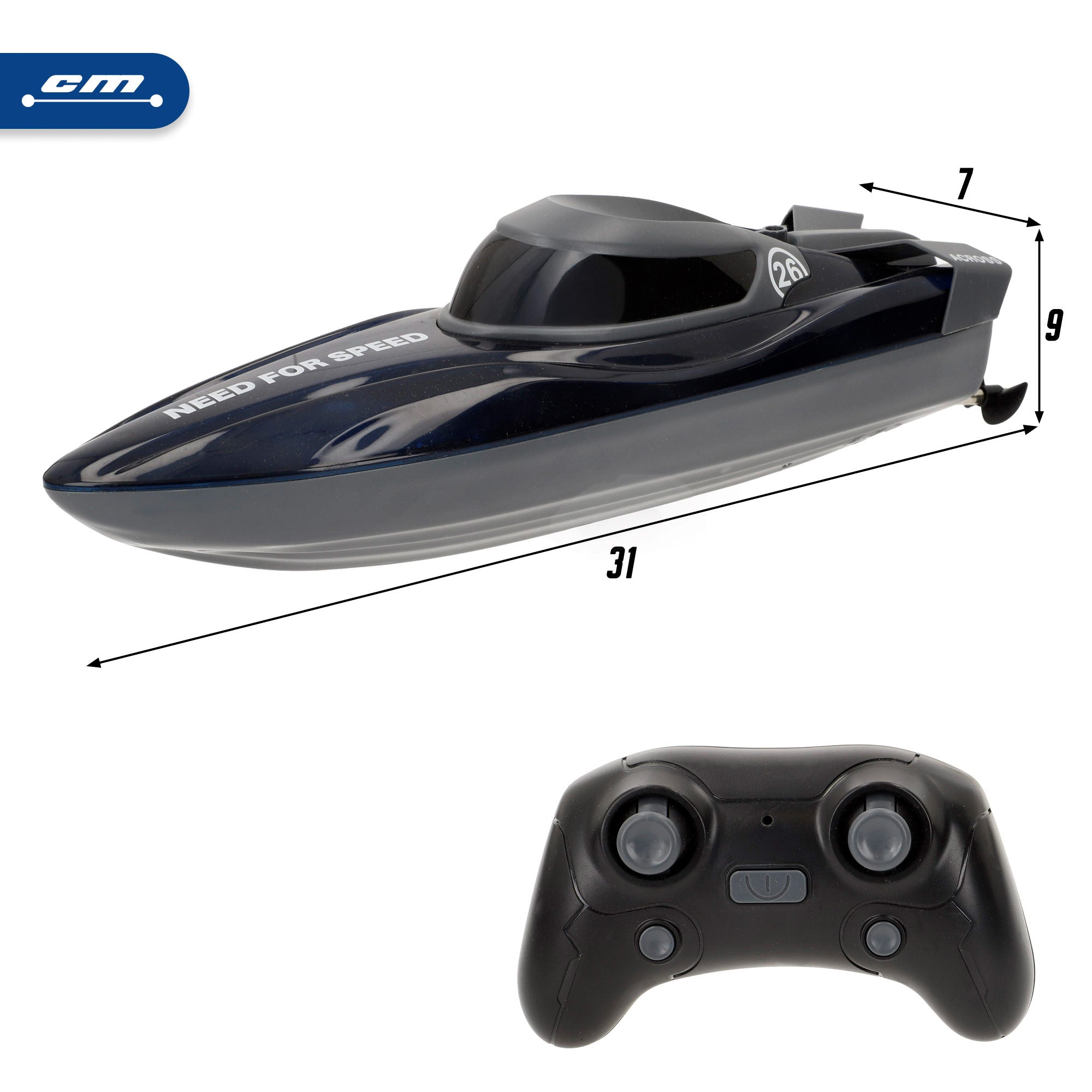 Lancha de juguete teledirigida giros 360º Speed & Go