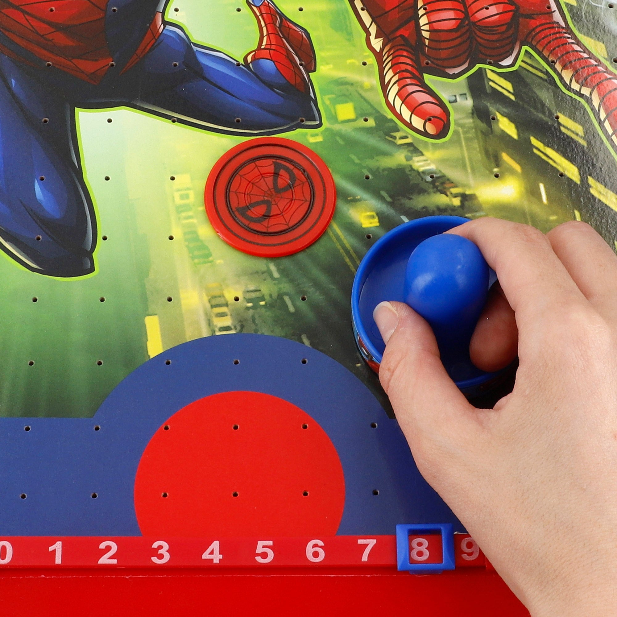 Spiderman Air Hockey de mesa + 4 anos
