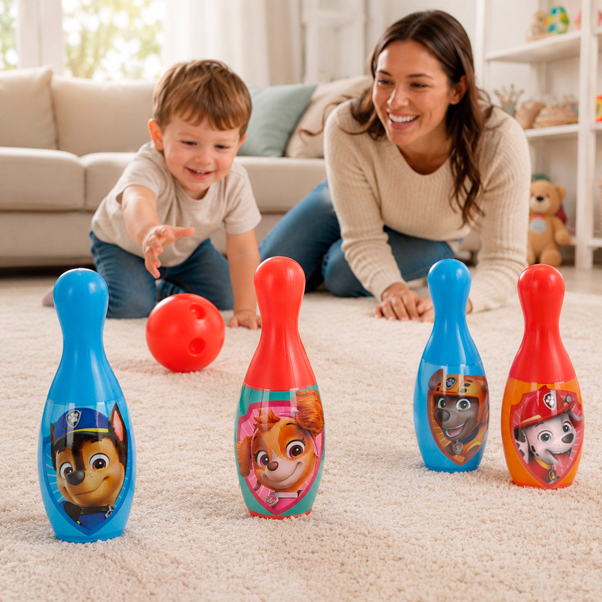 La Patrulla Canina Set de bolos infantil + 3 años