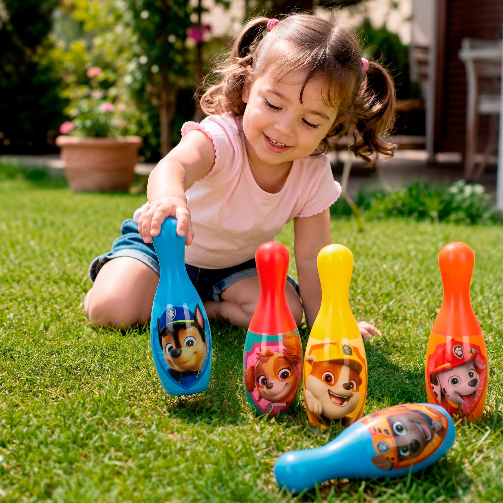 La Patrulla Canina Set de bolos infantil + 3 años