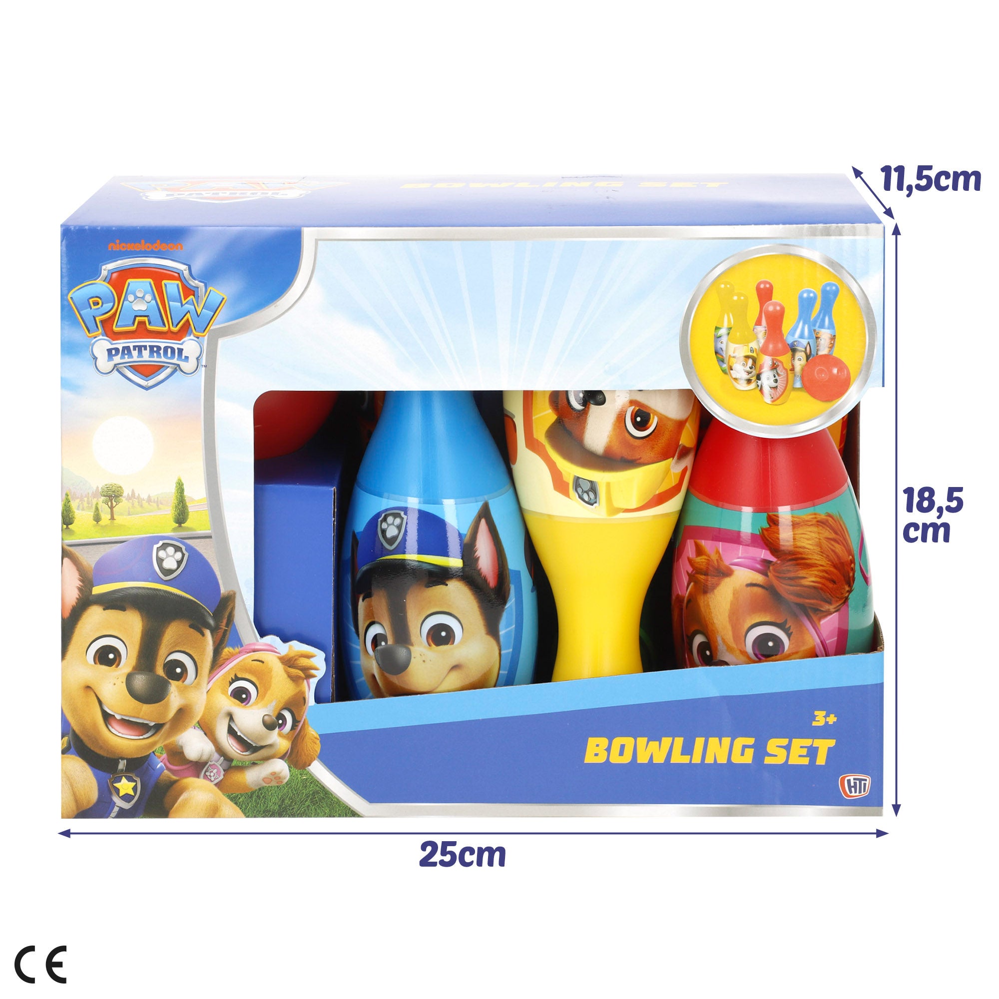 La Patrulla Canina Set de bolos infantil + 3 años