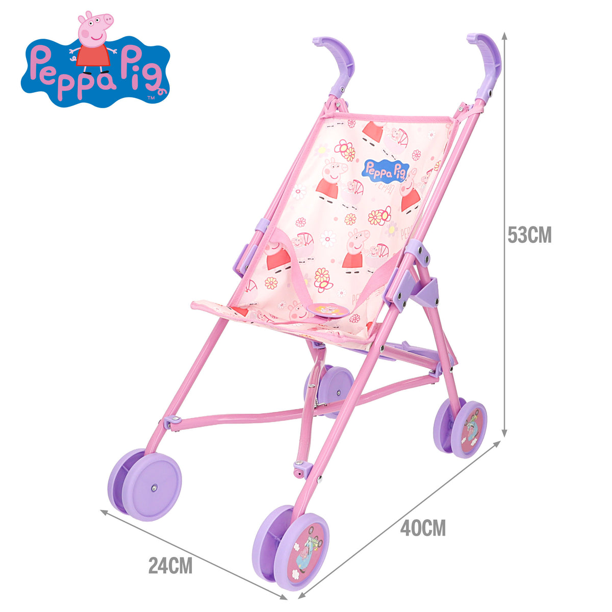 Peppa Pig Carrinho de passeio para boneca + 24 meses