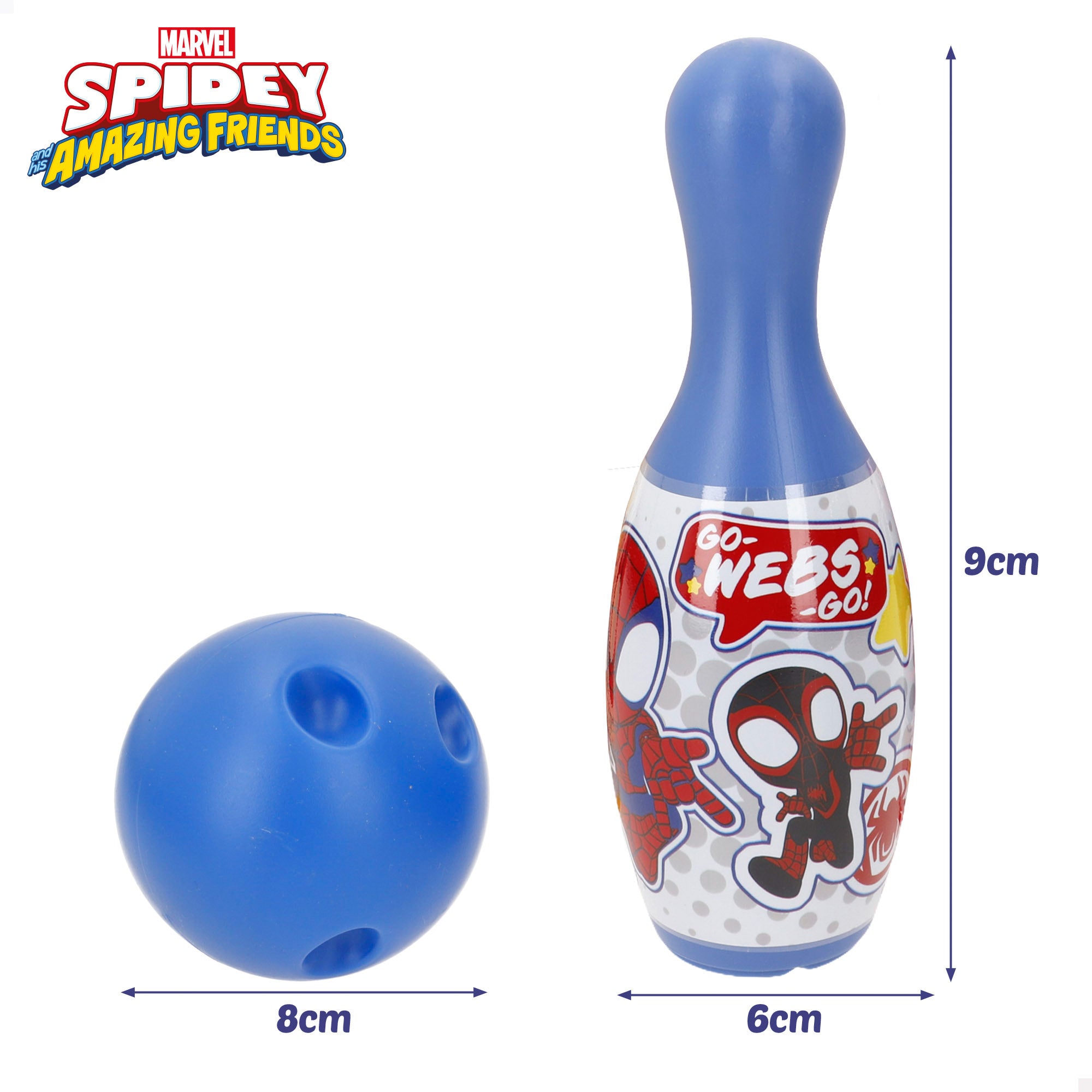 Spidey Set de bolos infantil + 3  años