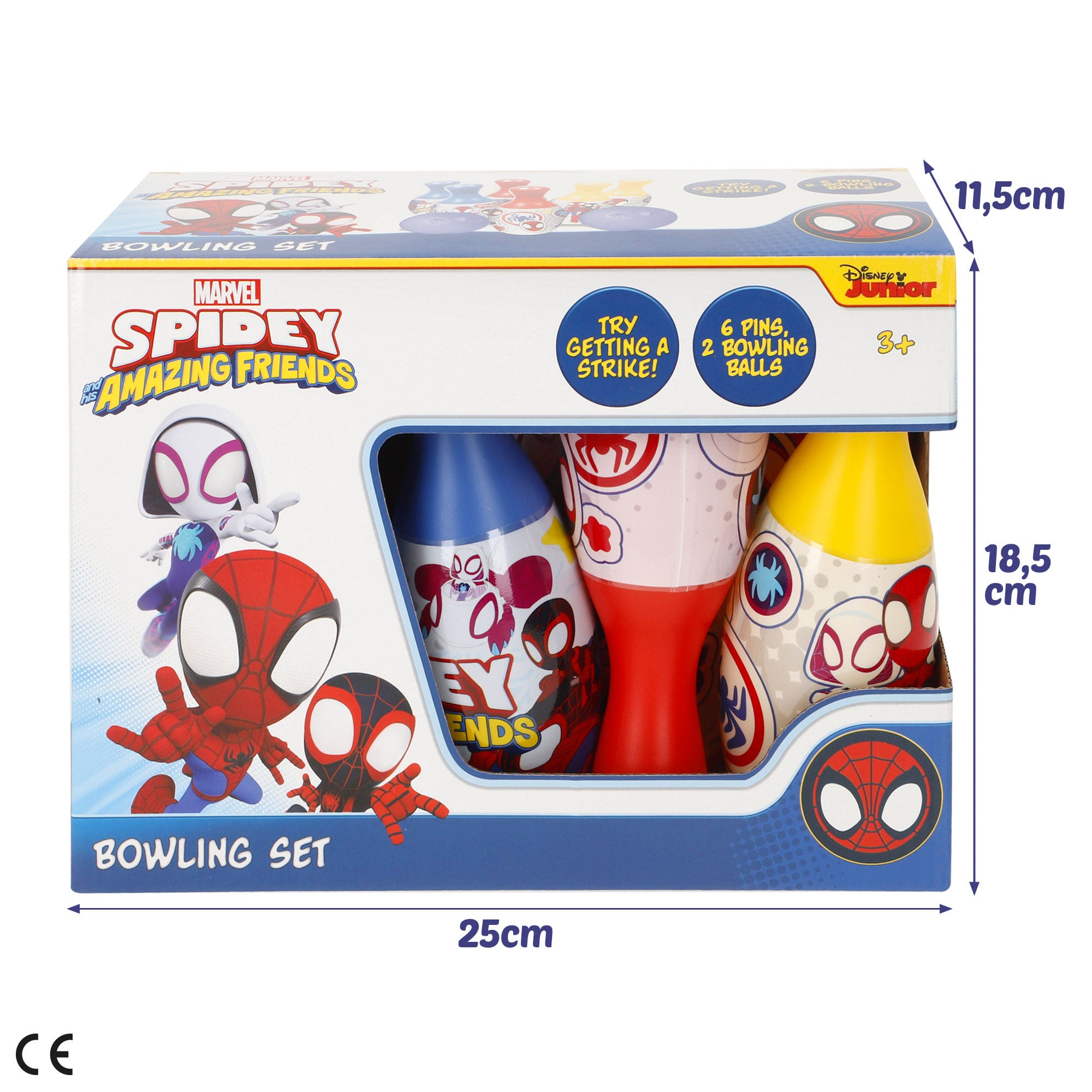 Spidey Set de bolos infantil + 3  años