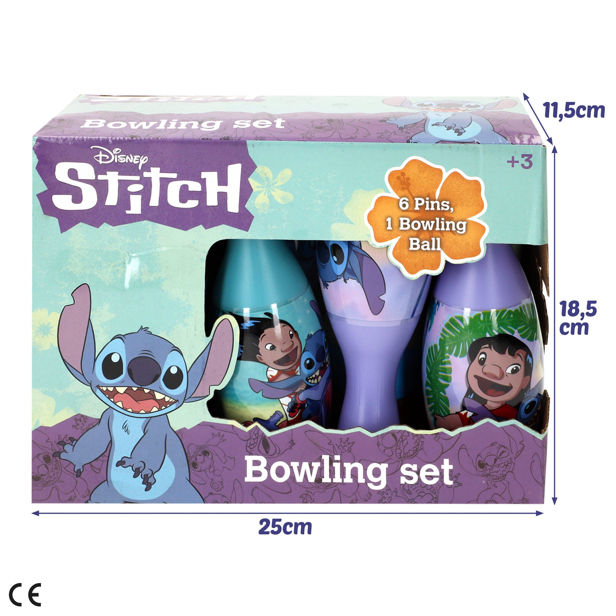 Stitch Set de bolos infantil + 3  años