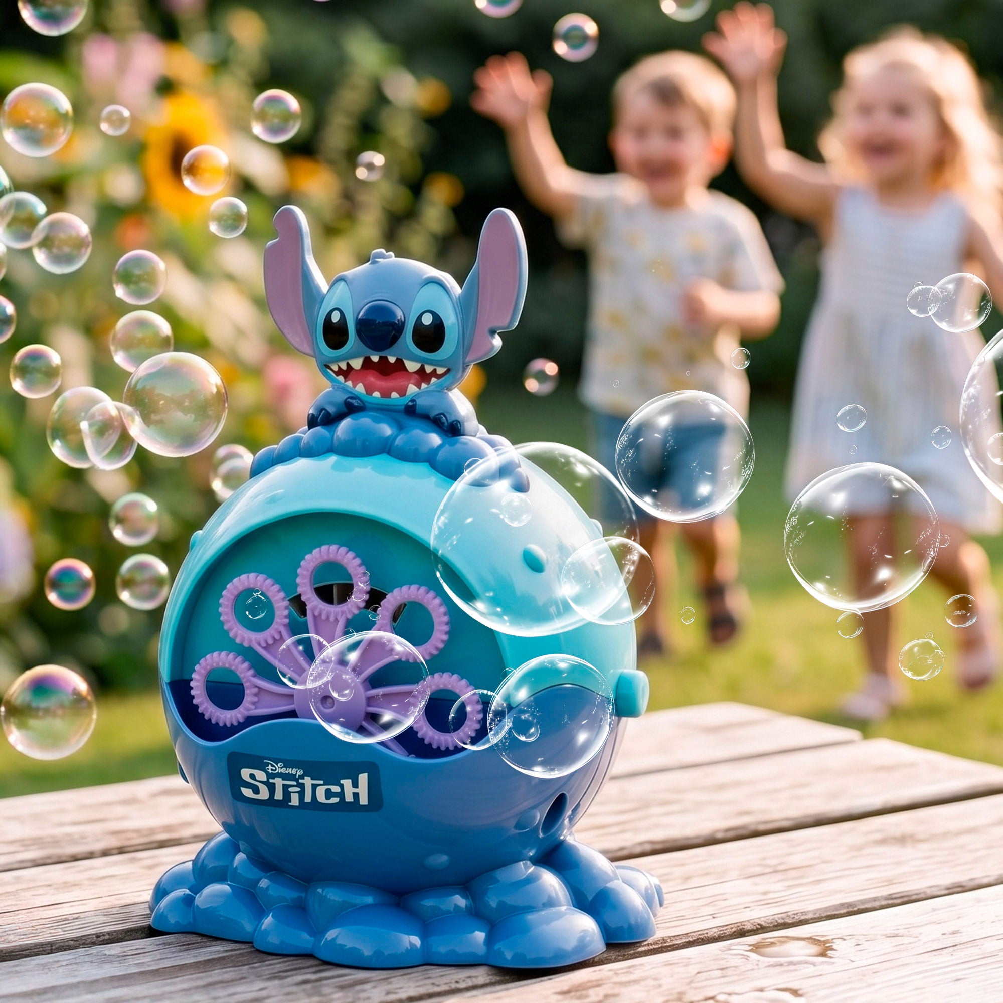 Stitch Máquina de pompas de jabón eléctrica 59 ml