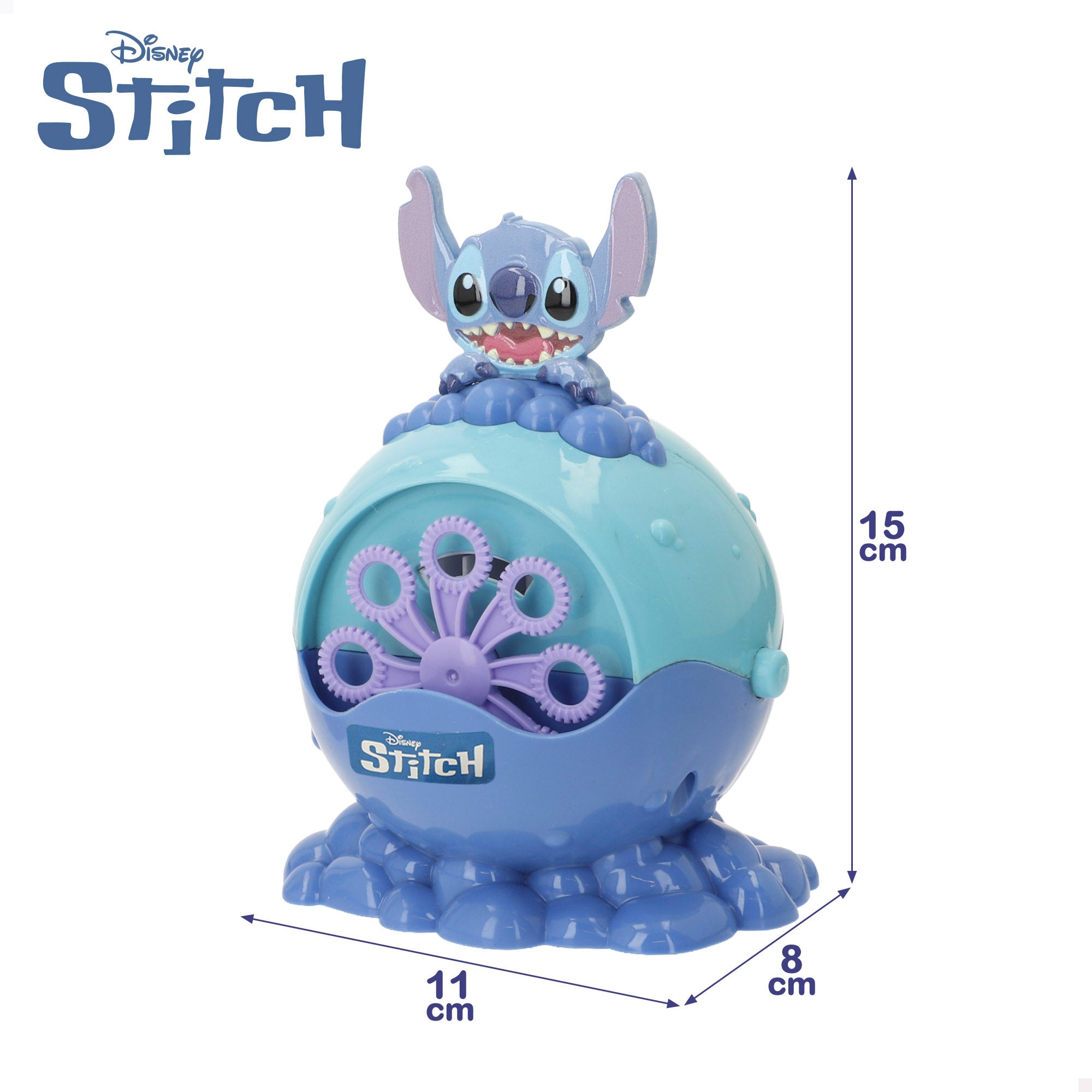 Stitch Máquina de pompas de jabón eléctrica 59 ml