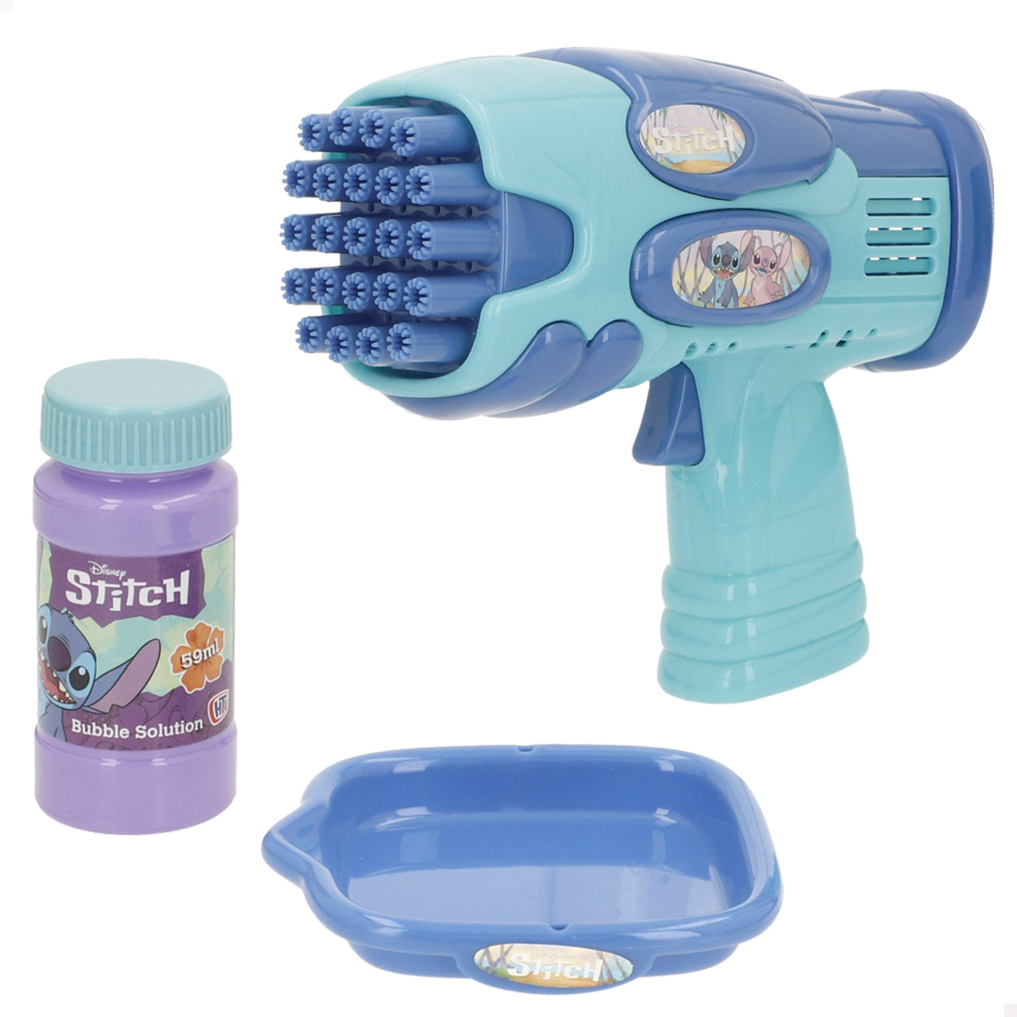Stitch Pistola de pompas de jabón eléctrica 59 ml