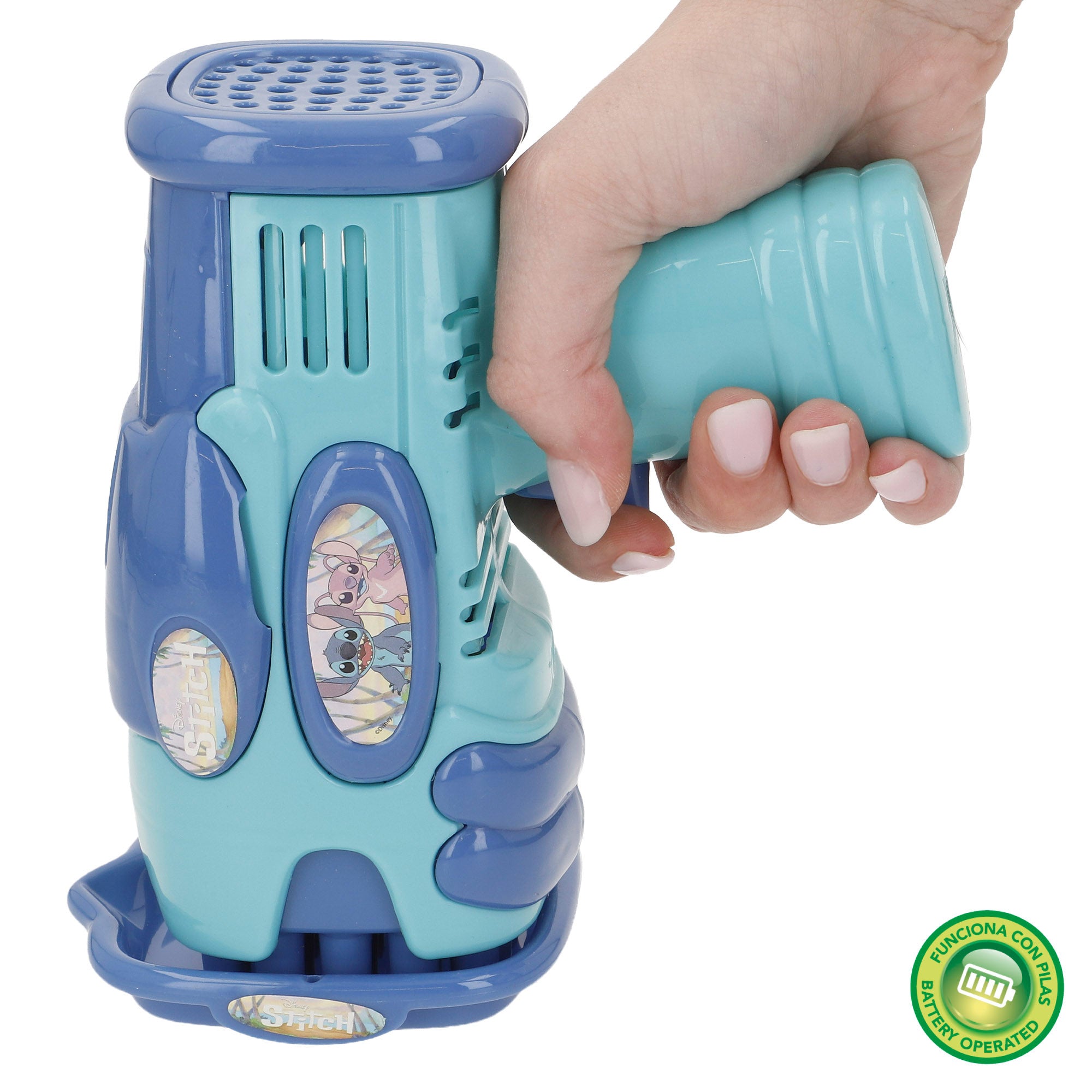 Stitch Pistola de pompas de jabón eléctrica 59 ml