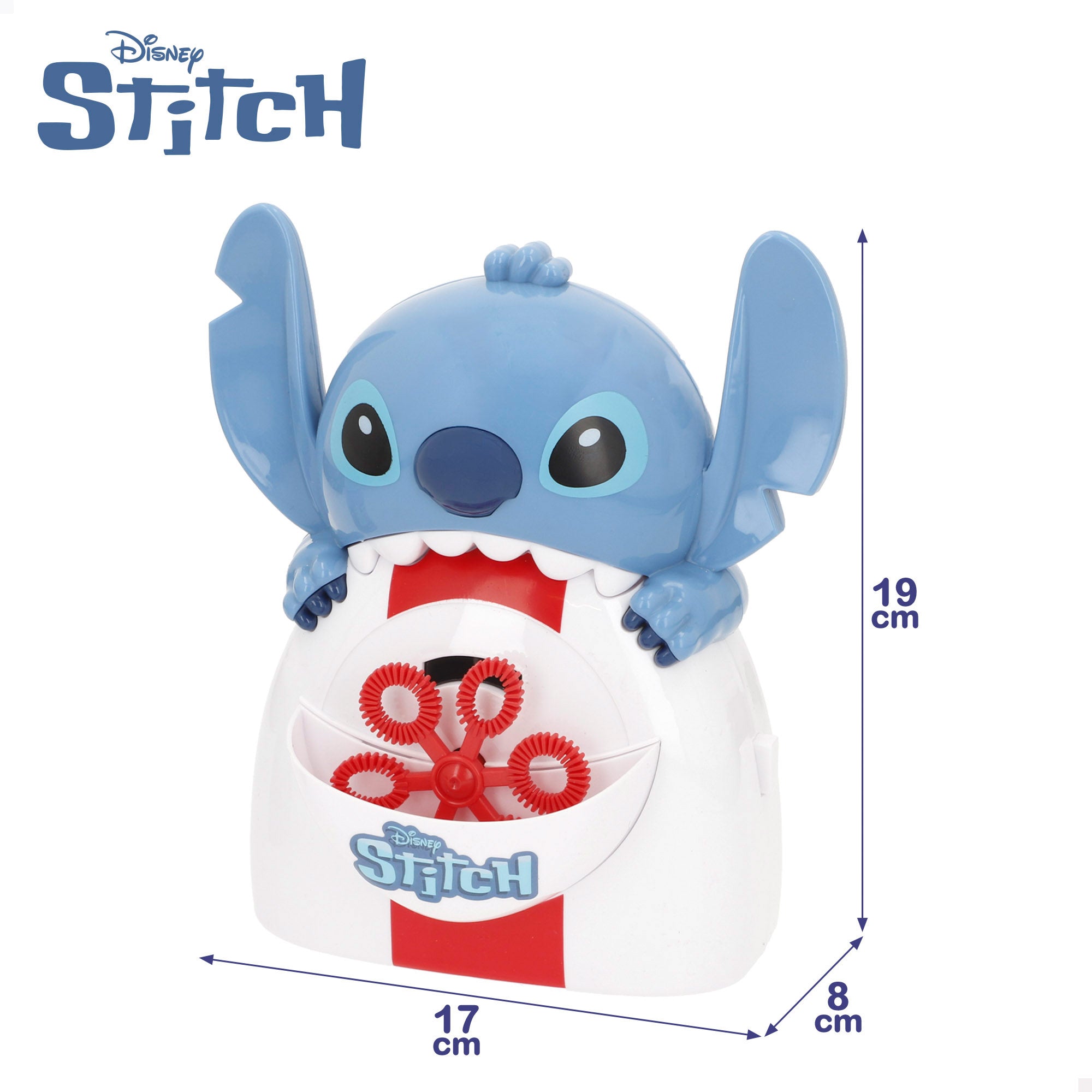 Stitch Máquina de pompas de jabón eléctrica 100 ml