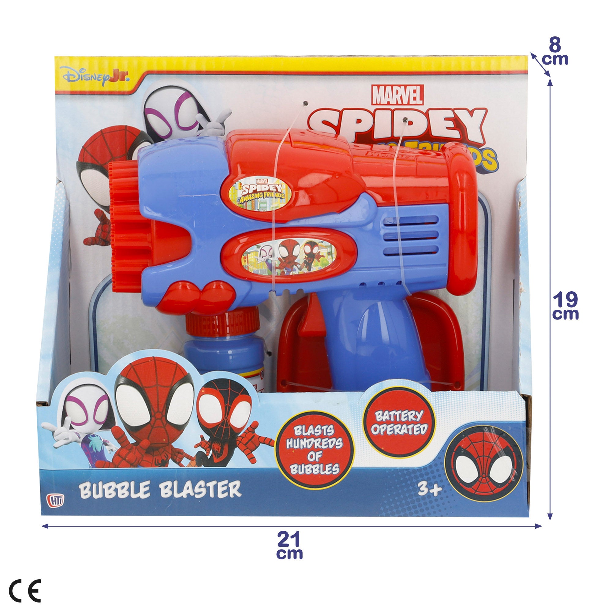 Spidey Pistola de pompas de jabón eléctrica 59 ml