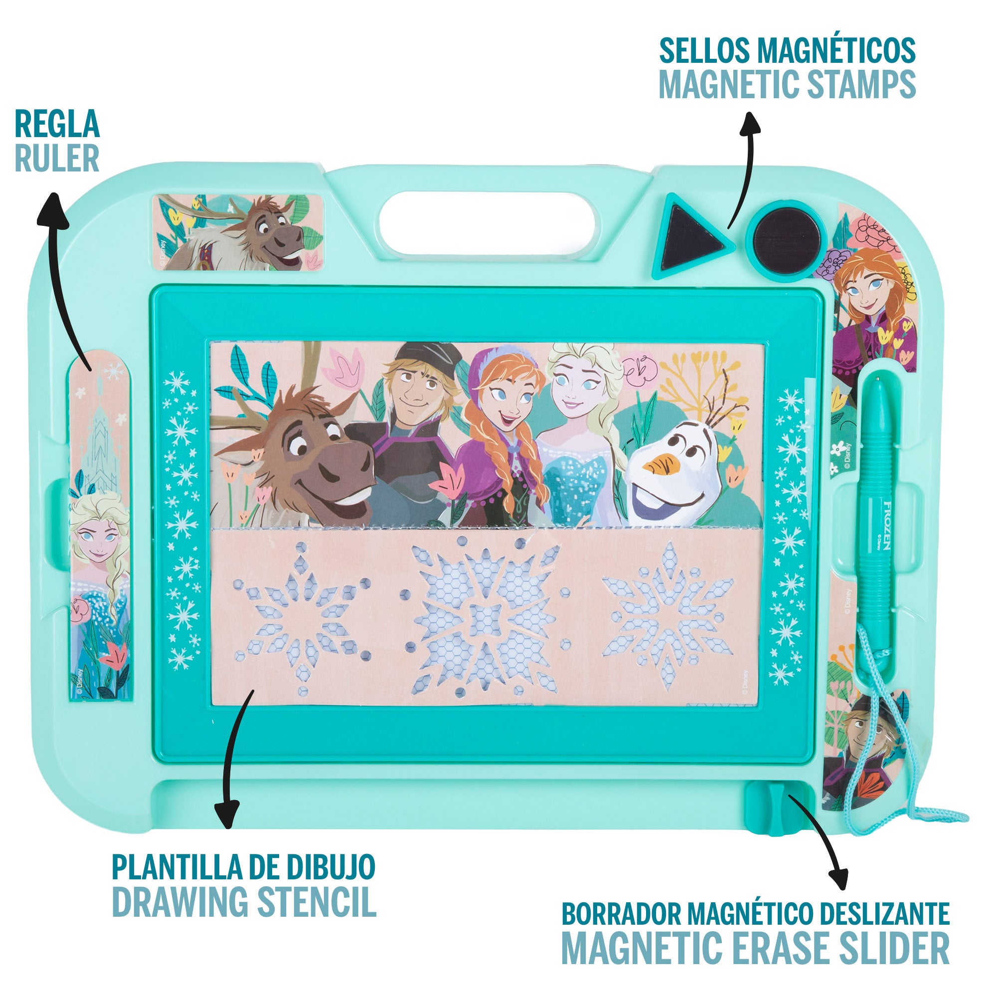 Frozen Set 2 pizarras magnéticas + 3 años