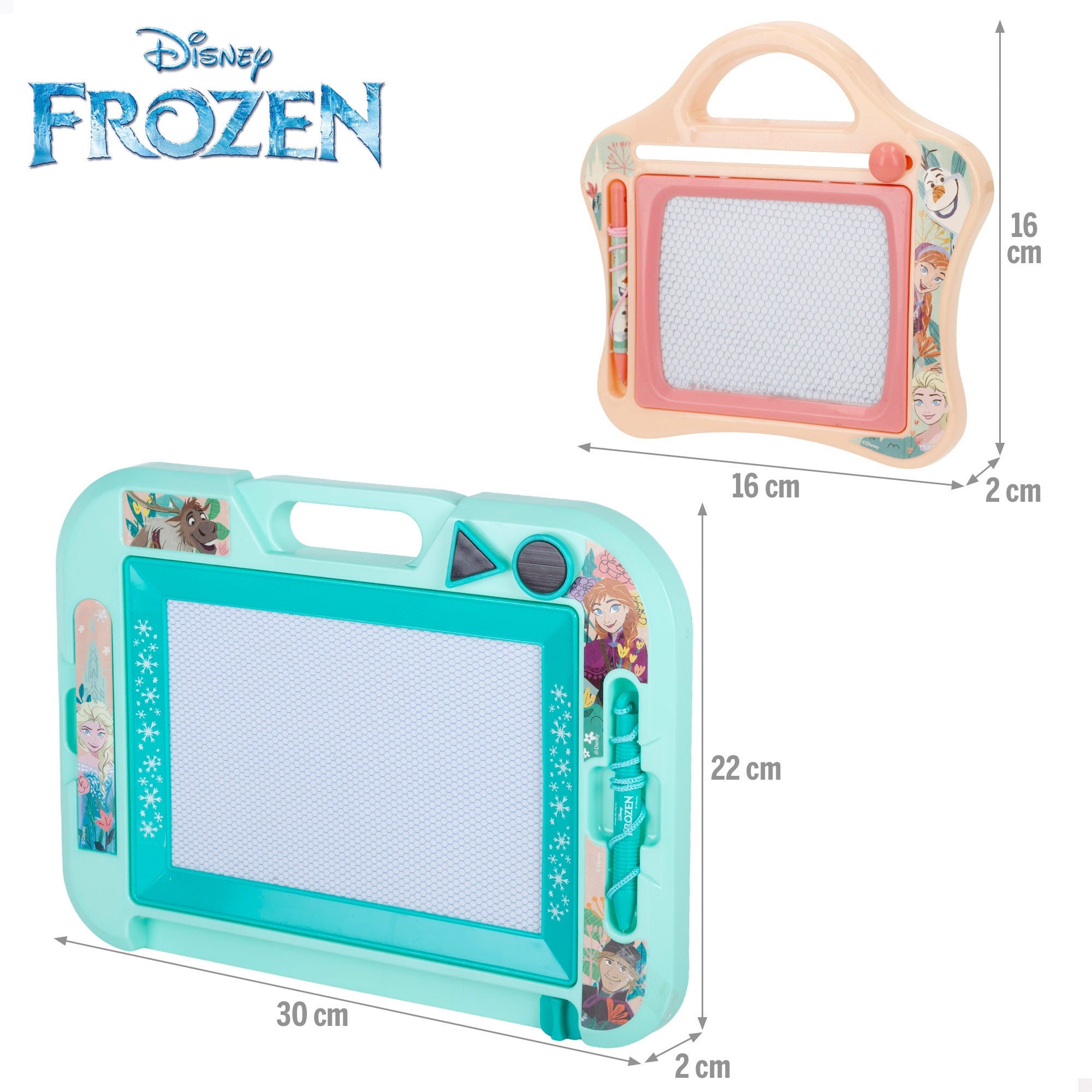 Frozen Set 2 pizarras magnéticas + 3 años